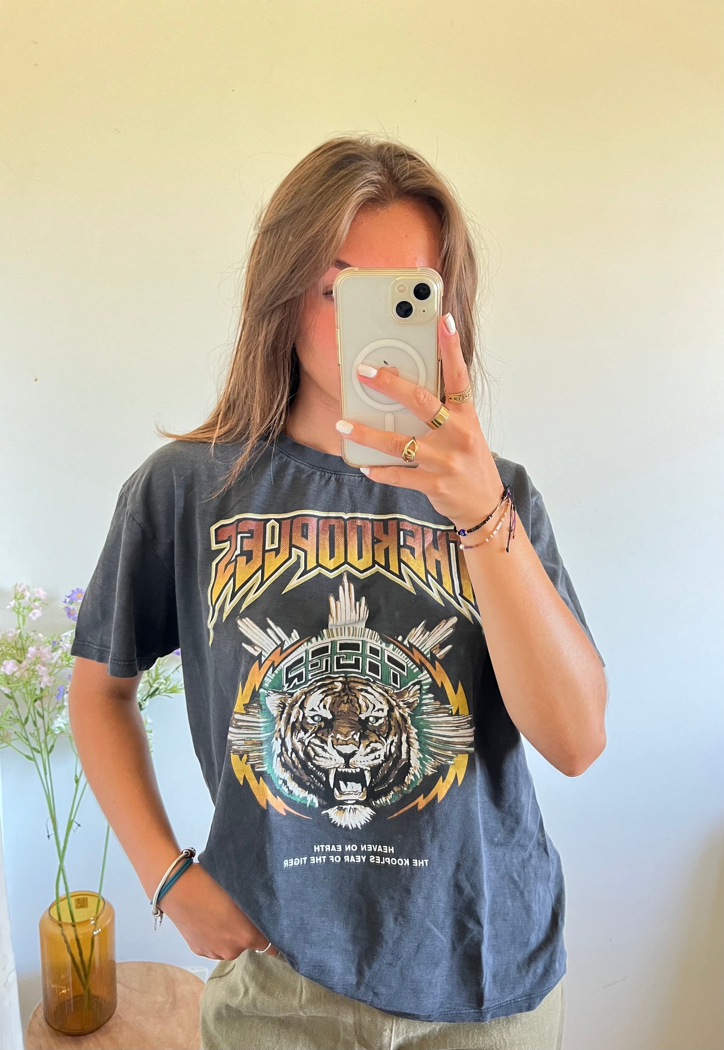 T-shirt noir tigre The Kooples - M