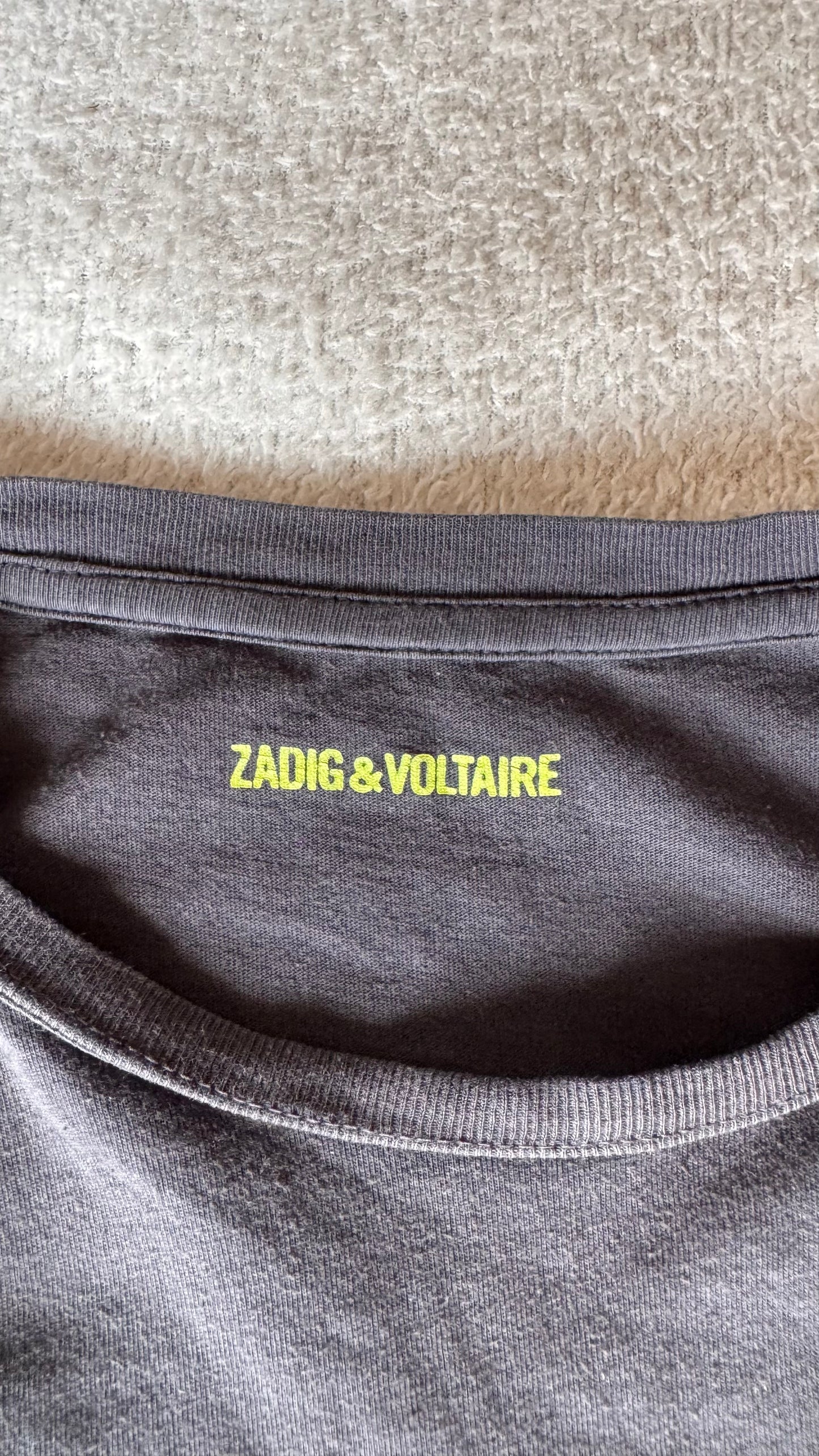 T-shirt noir cendré Zadig & Voltaire - XS