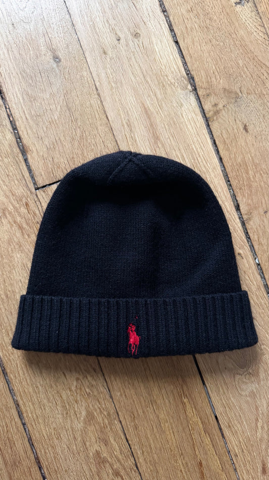 Bonnet en laine noir Ralph Lauren - TU