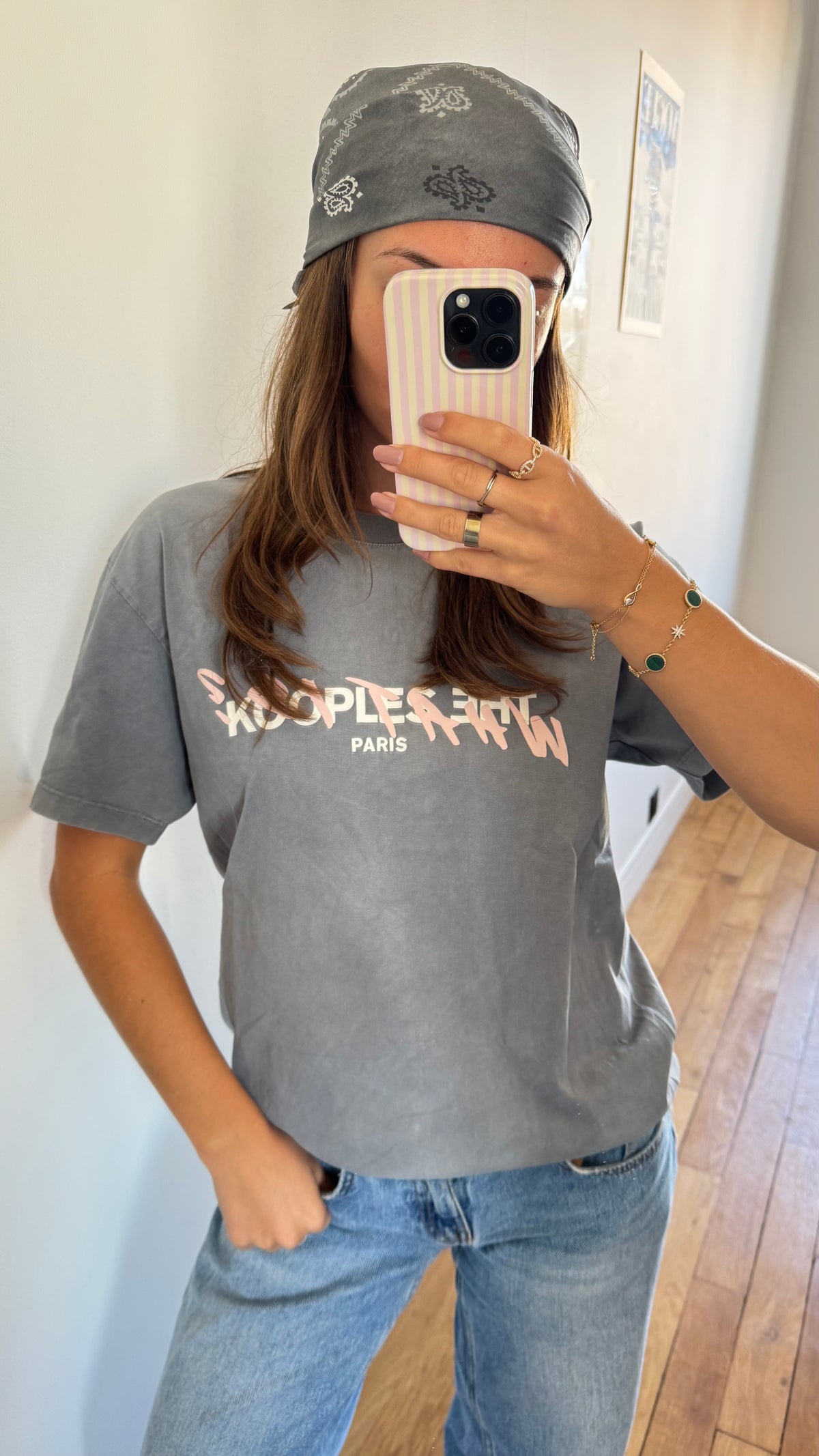 T-shirt gris The Kooples - S