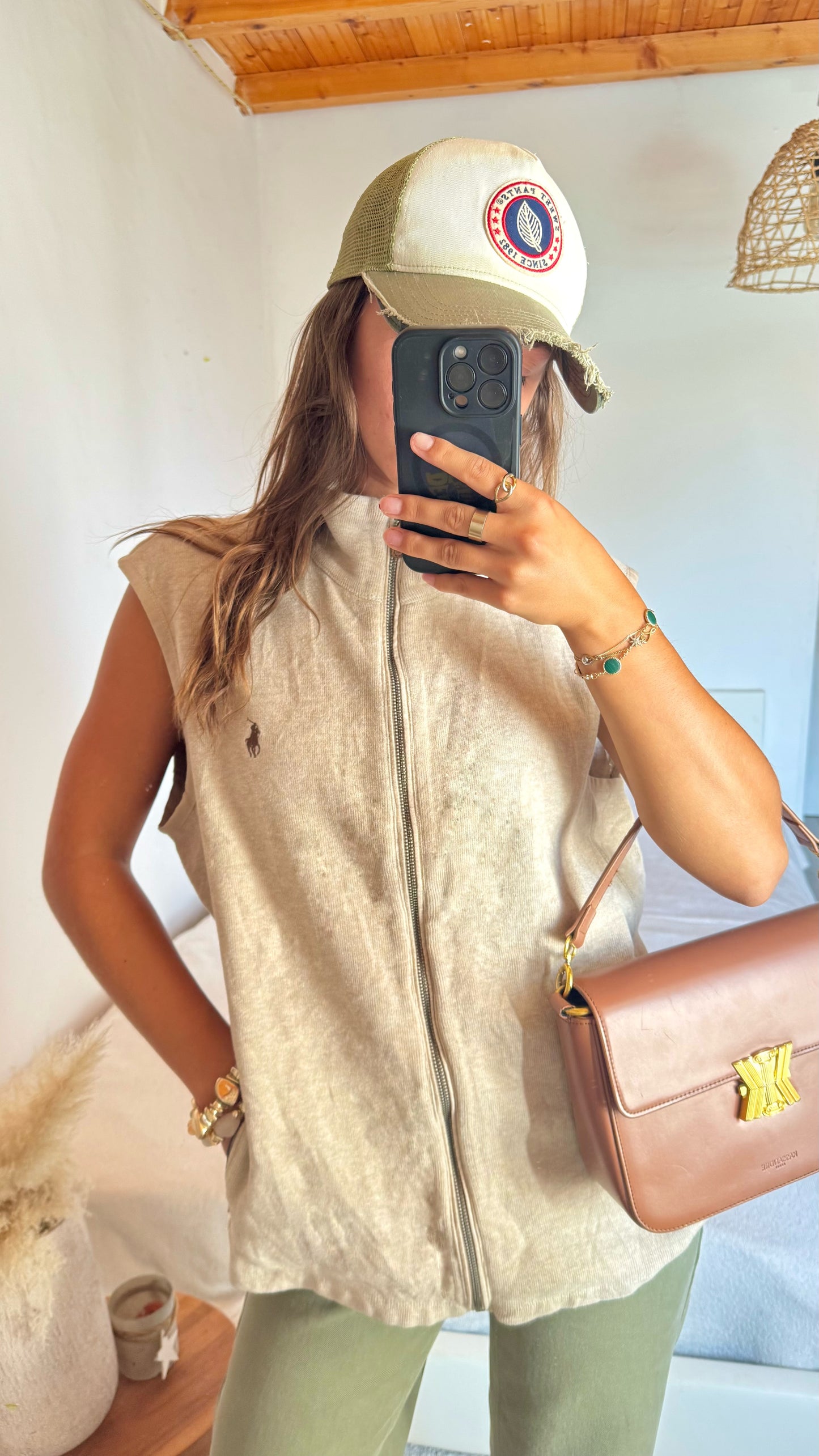 Gilet sans manche beige Ralph Lauren - M homme / L femme