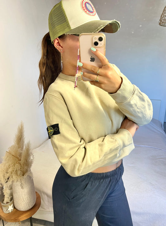 Pull crème Stone Island - S