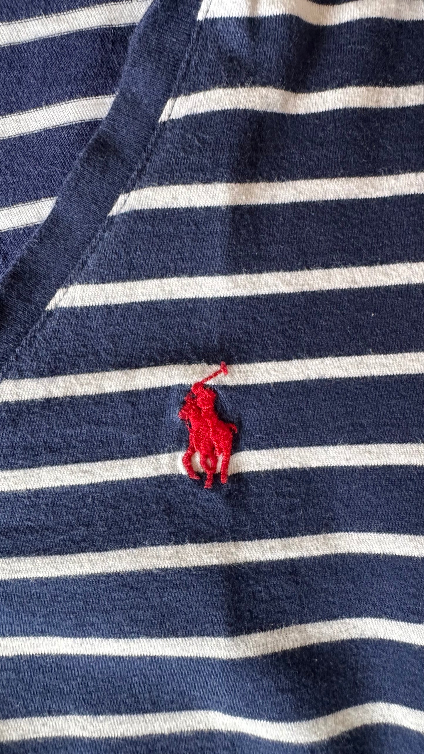 T-shirt col V marinière Ralph Lauren - XS