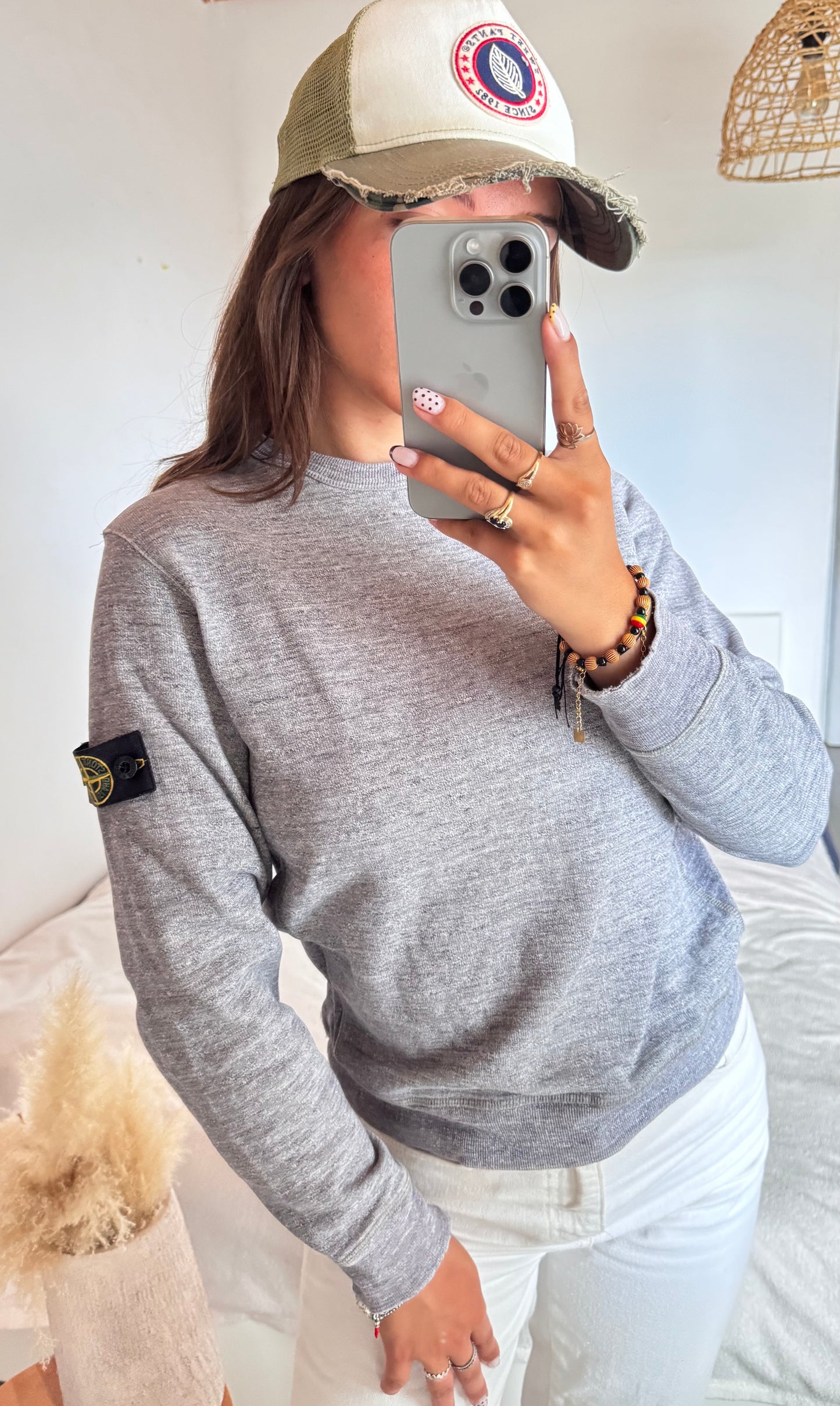 Pull gris Stone Island - S