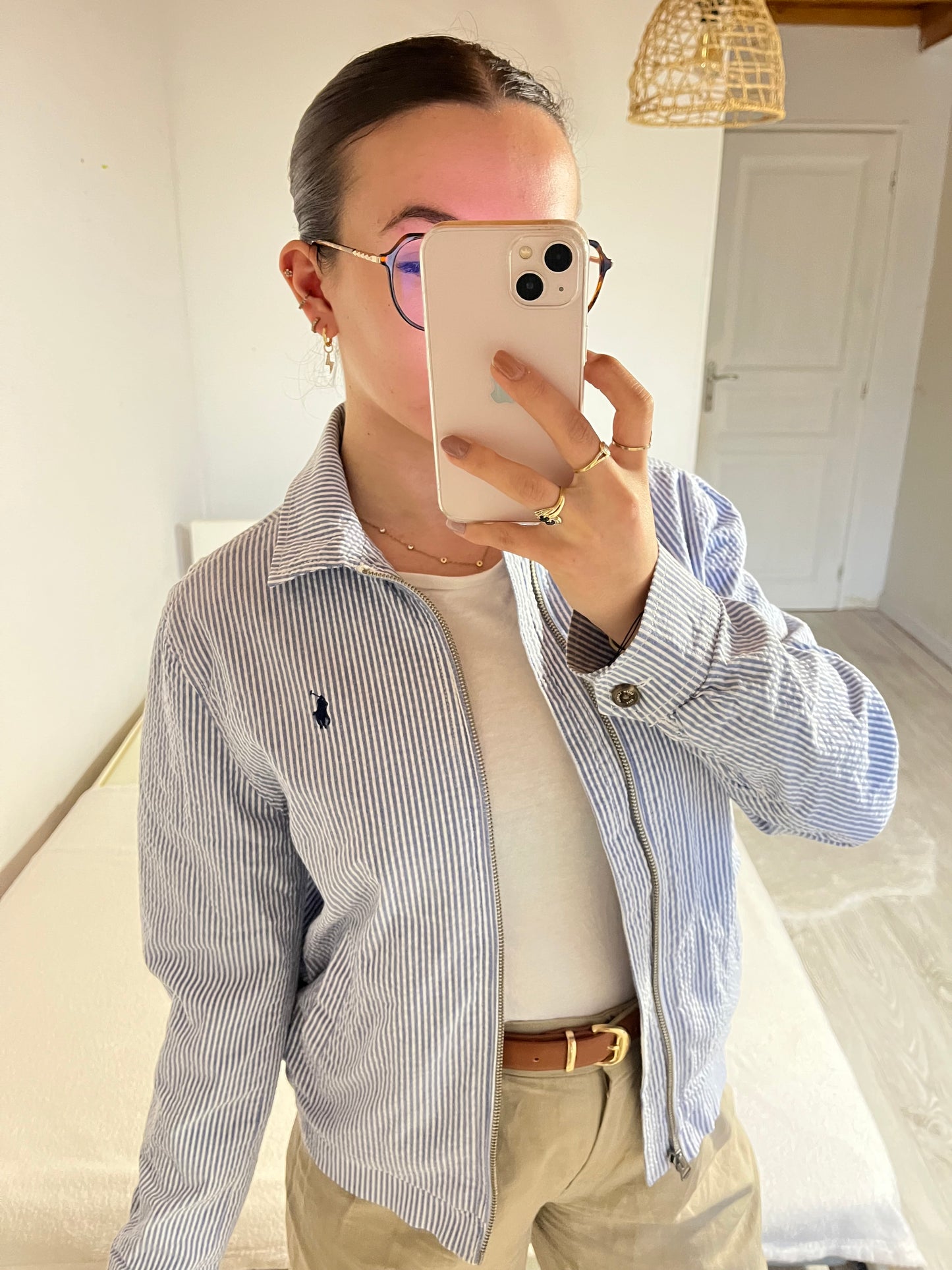 Veste à rayures bleues Ralph Lauren - S