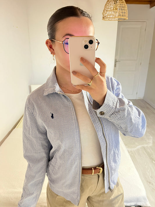 Veste à rayures bleues Ralph Lauren - S
