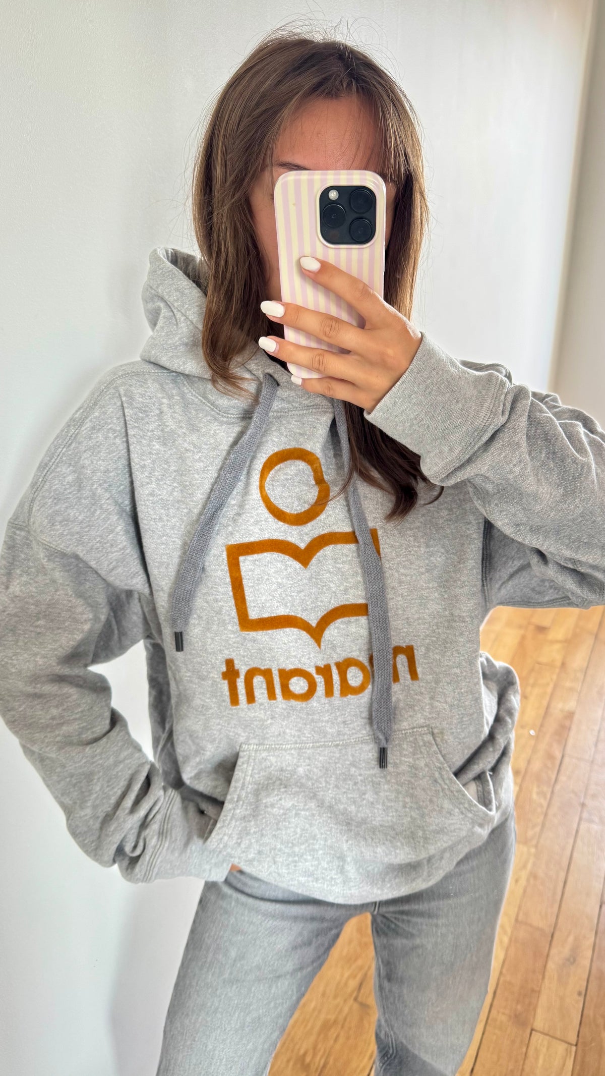Sweat à capuche gris Isabel Marant - M/L