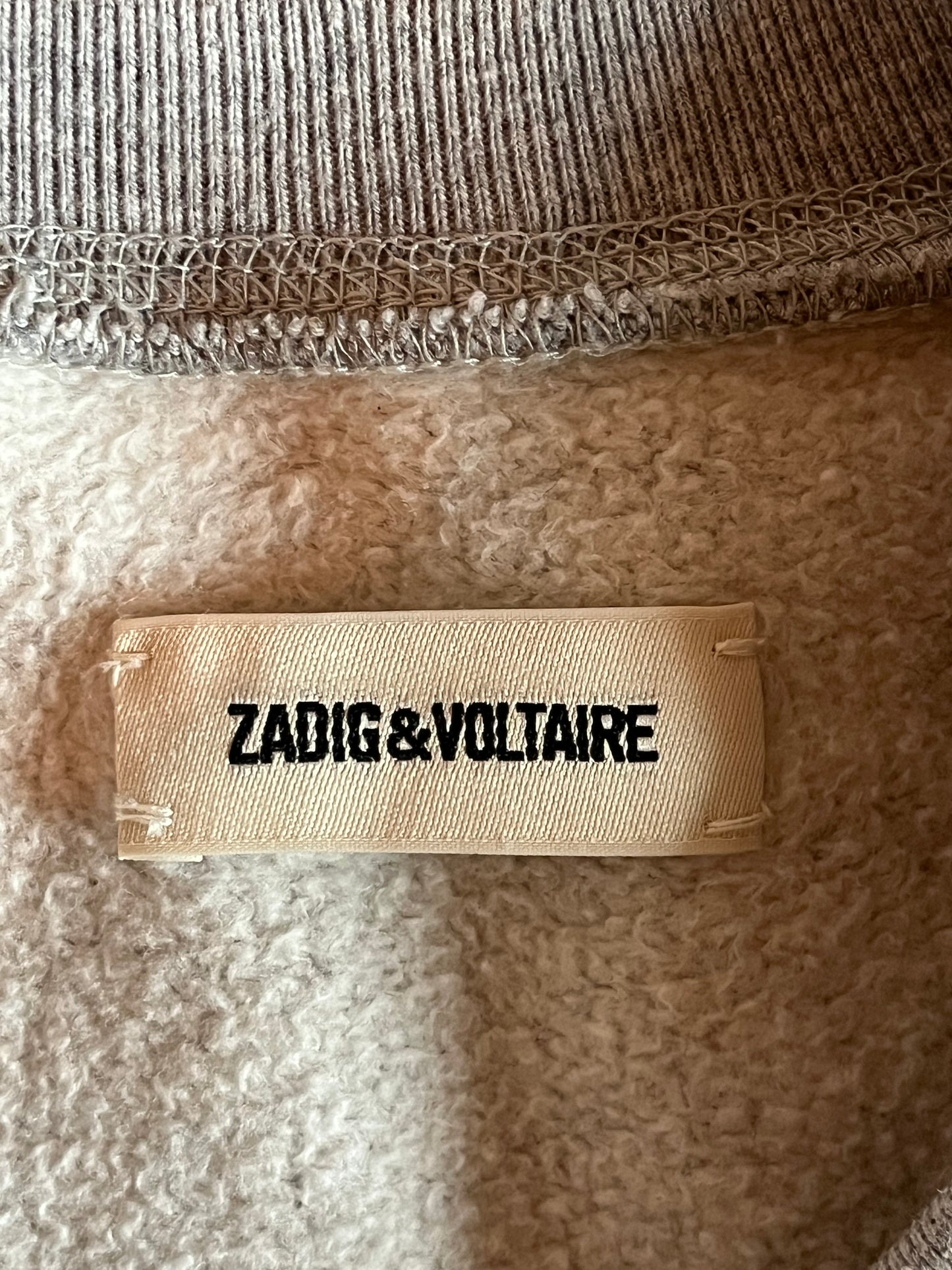 Pull col rond gris Zadig & Voltaire -M