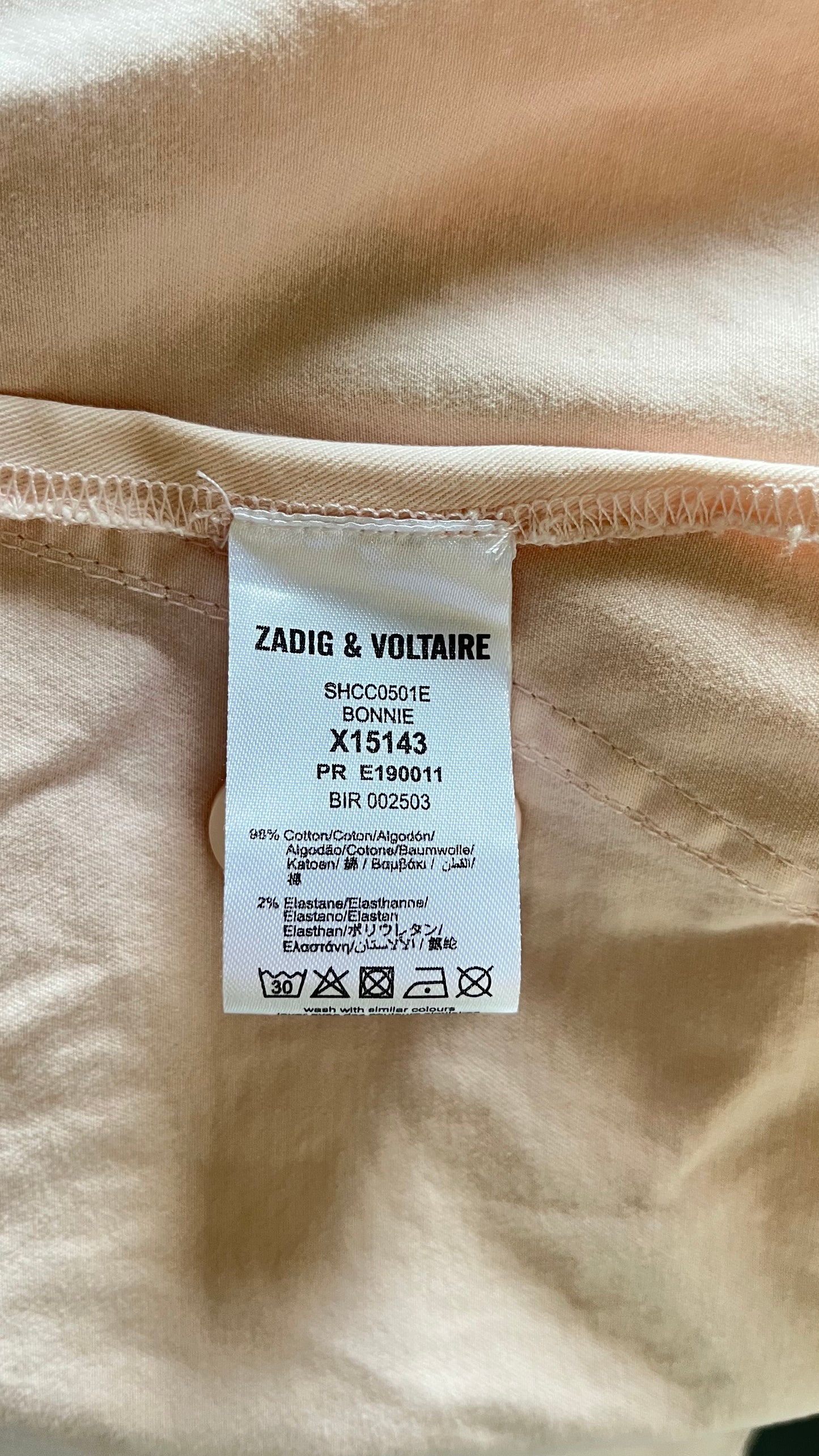 Chemise rose Zadig & Voltaire - S