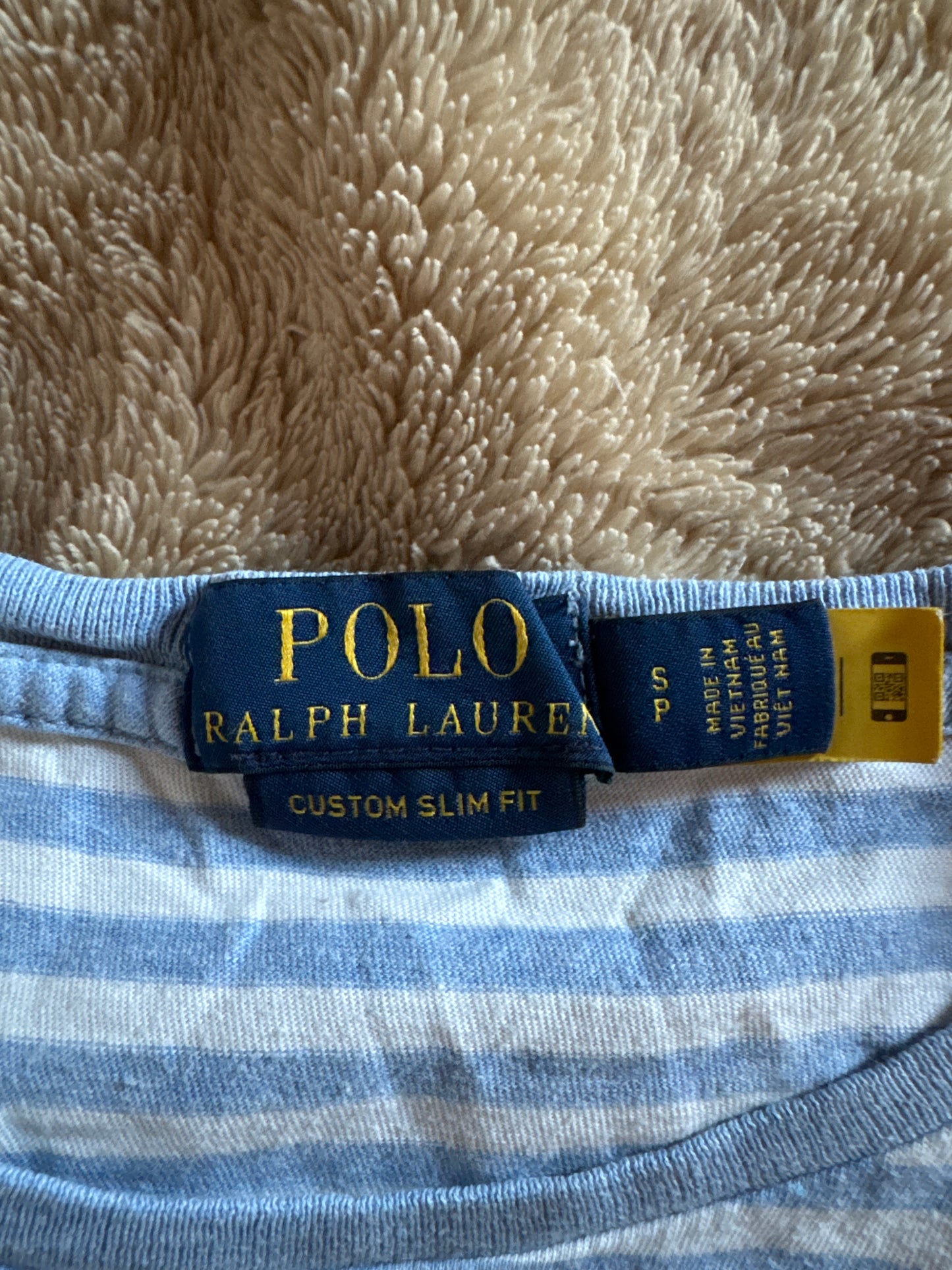 T-shirt marinière bleu pastel Ralph Lauren - S homme / M femme