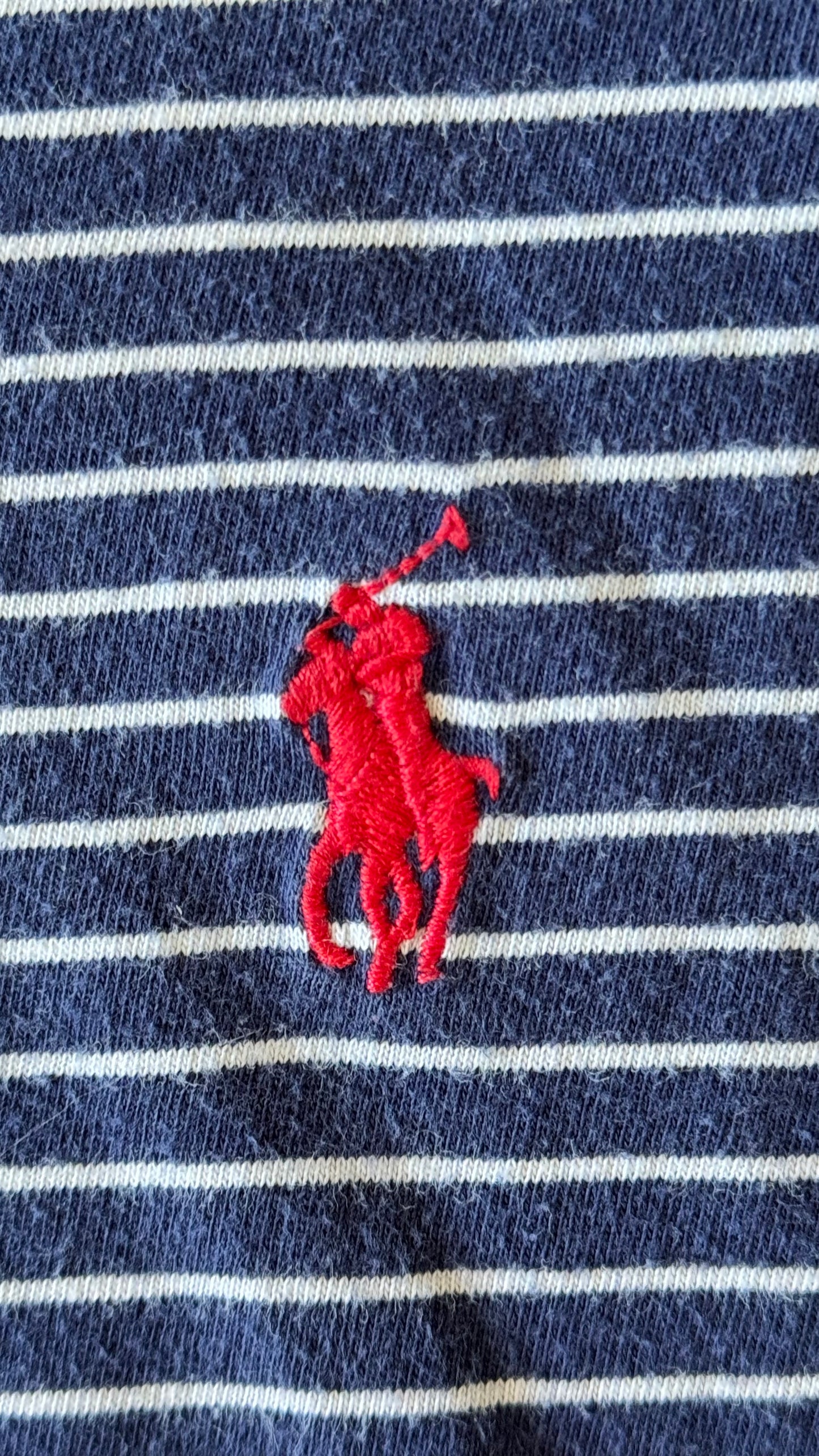 T-shirt rayé marine Ralph Lauren - M
