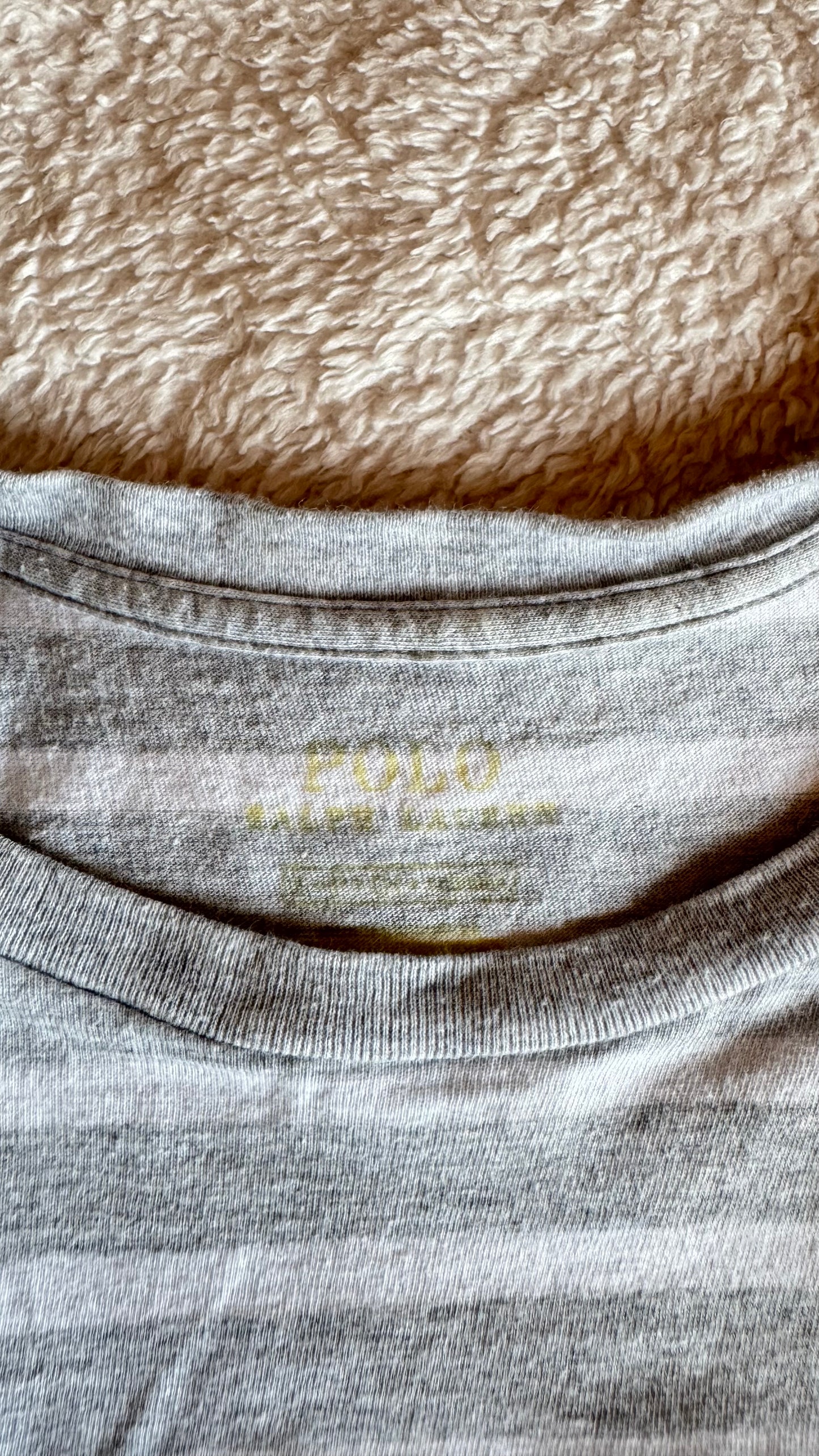 T-shirt marinière gris Ralph Lauren - XS