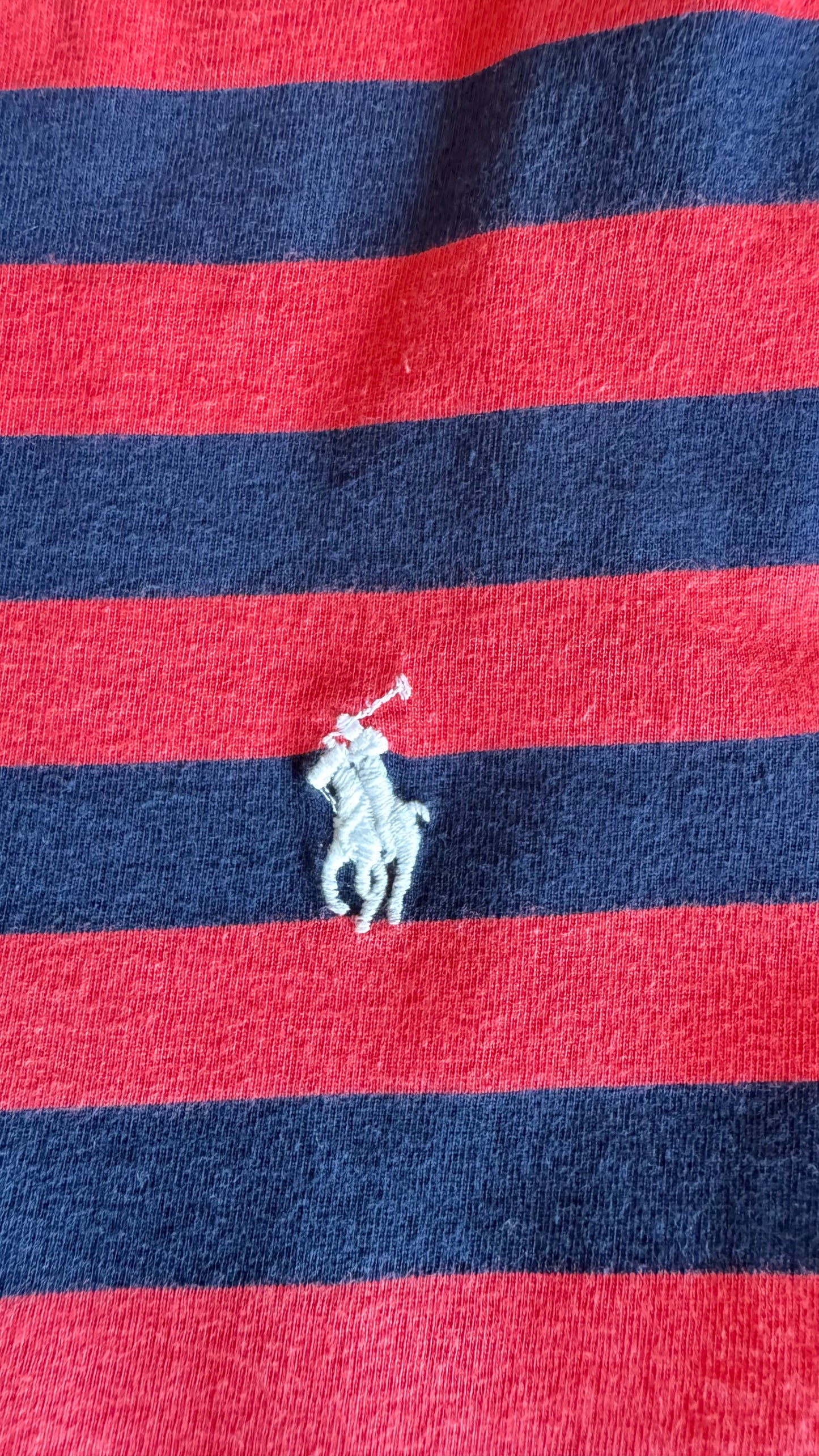 T-shirt à rayures rouge Ralph Lauren - M