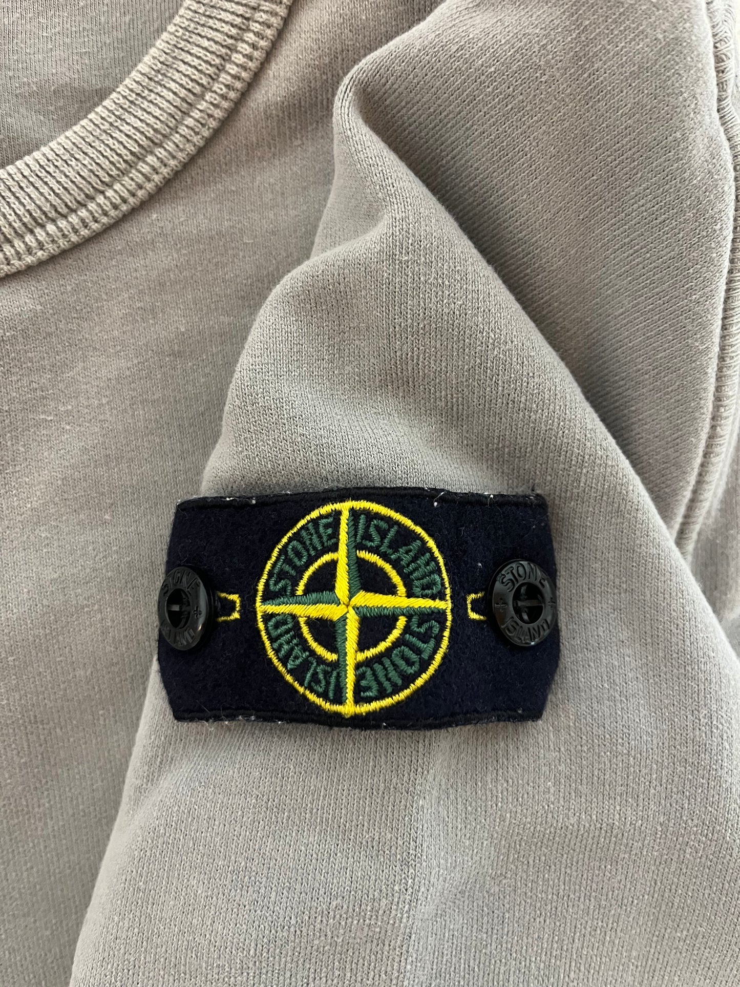 Pull col rond gris Stone Island - S