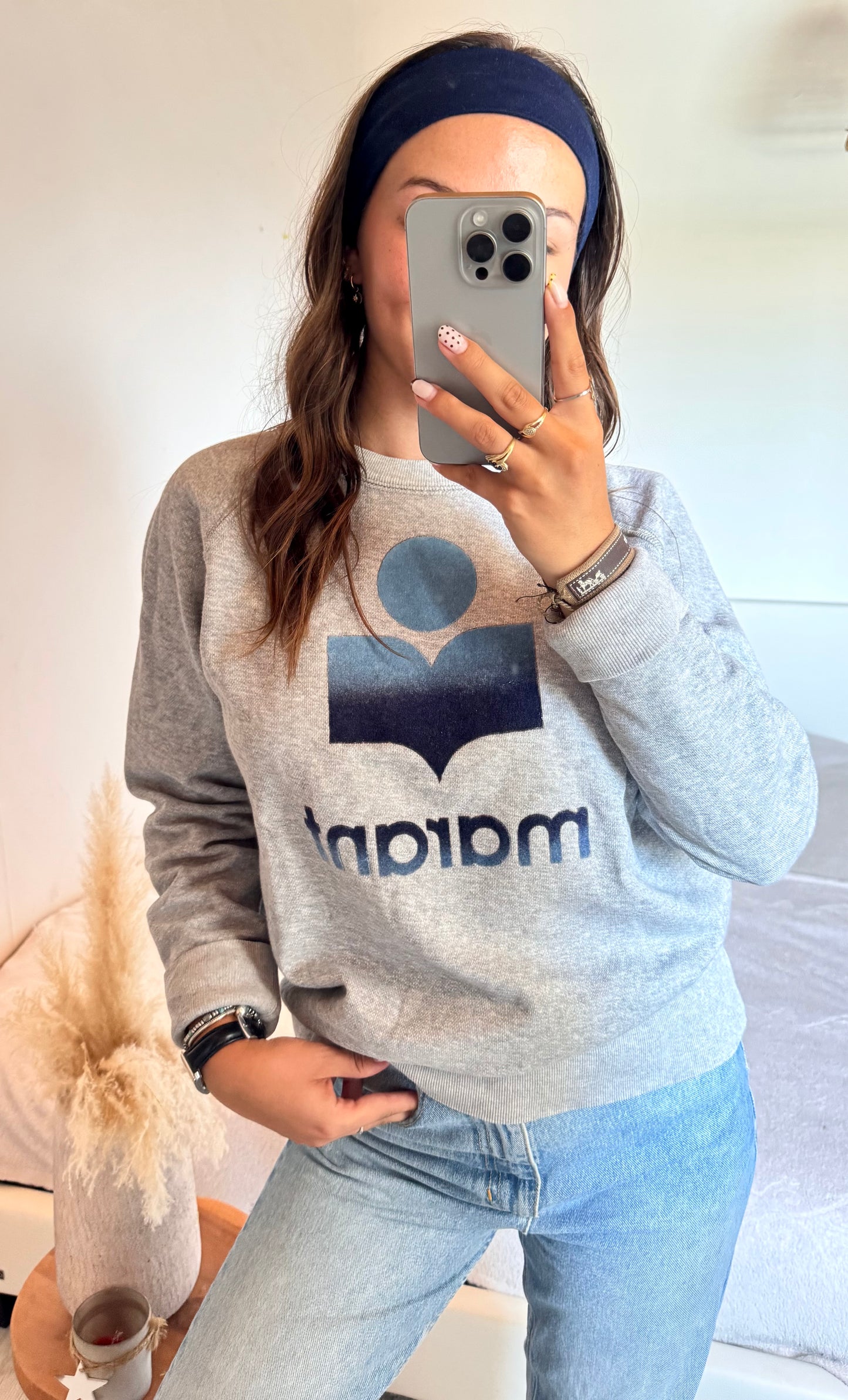 Pull gris & bleu Isabel Marant - M