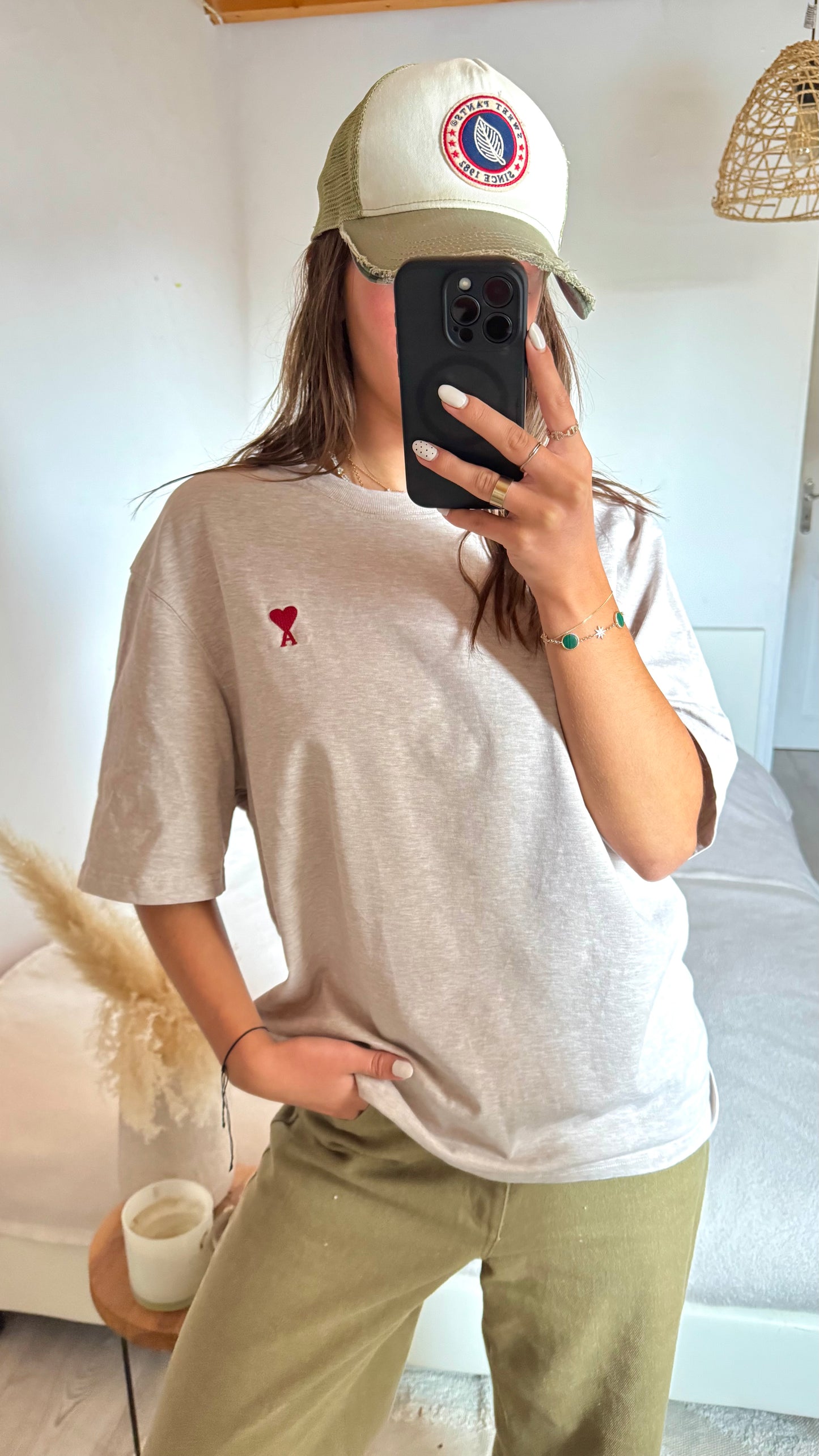 T-shirt beige Ami Paris - M unisex
