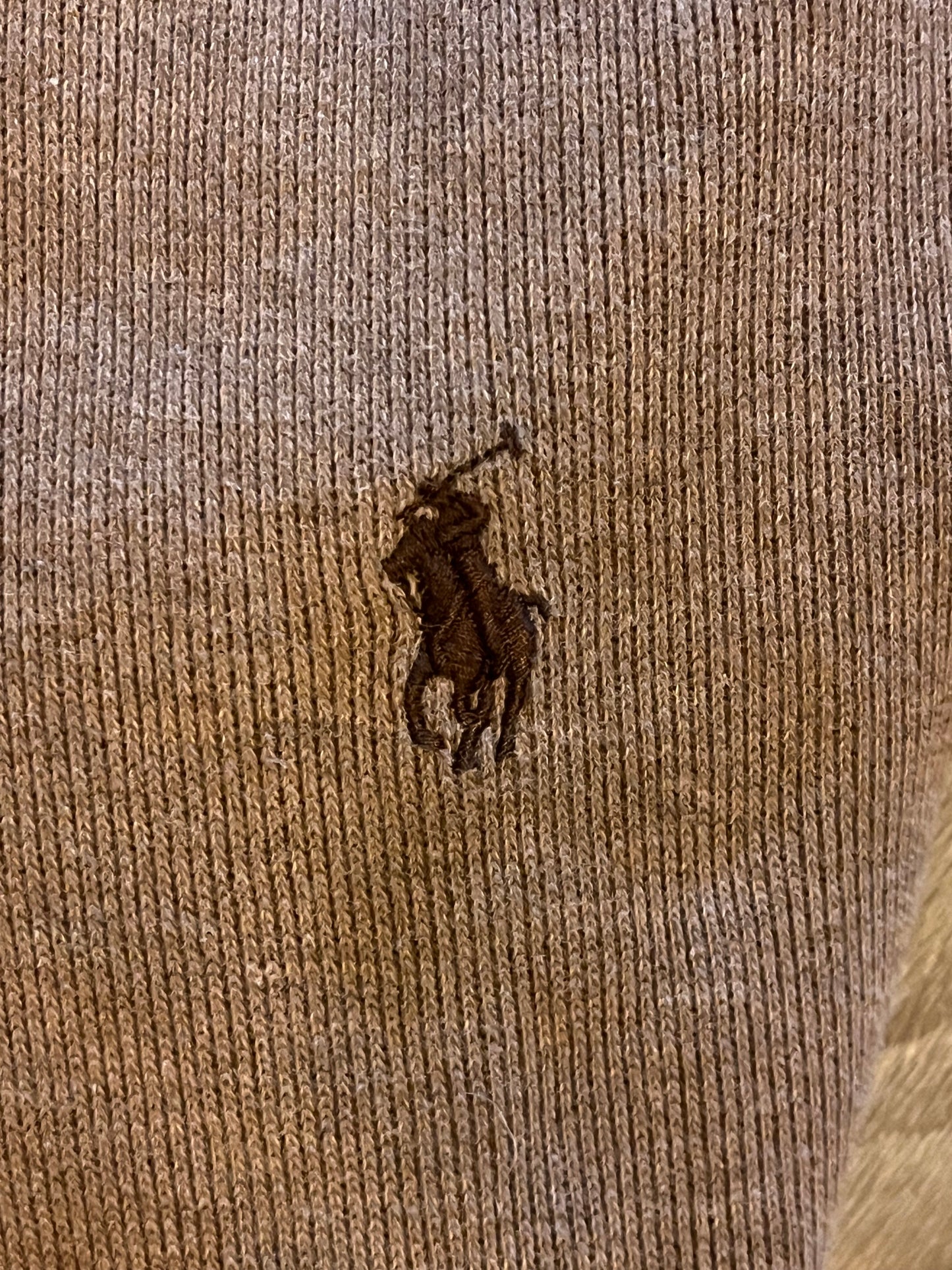 Pull demi-zippé beige Ralph Lauren - M femme / S homme