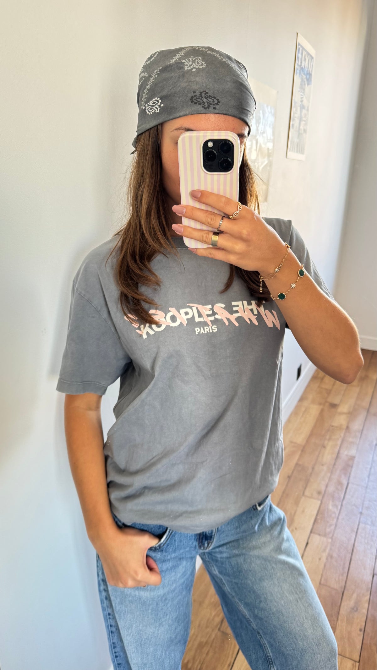T-shirt gris The Kooples - S
