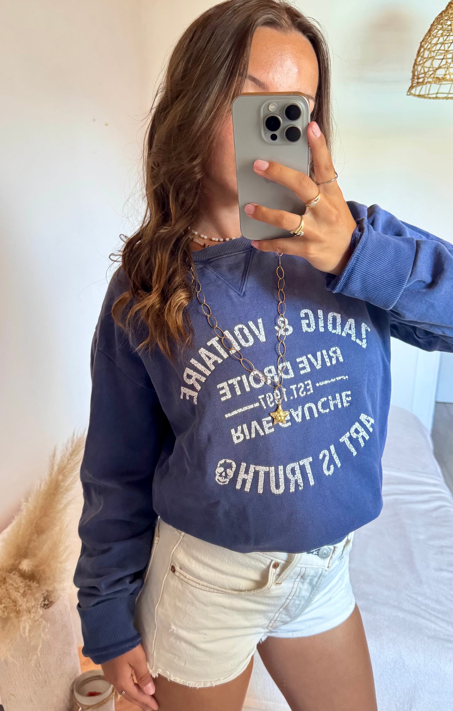 Sweat marine col rond Zadig & Voltaire - M