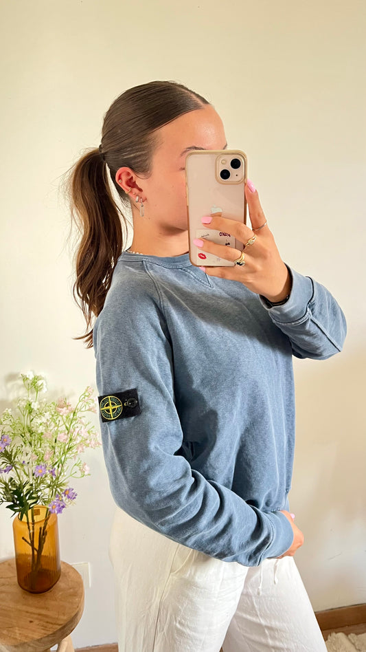 Pull bleu gris Stone Island - S