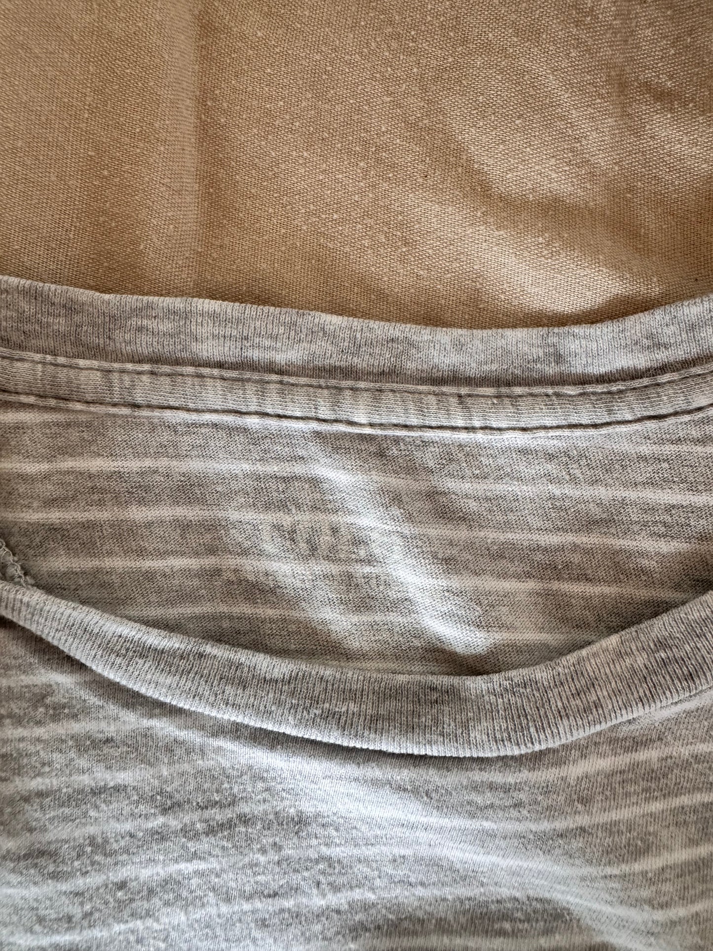 T-shirt rayé gris Ralph Lauren - M