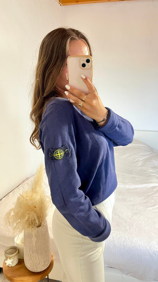 Pull bleu marine Stone Island - M femme / XS/S homme
