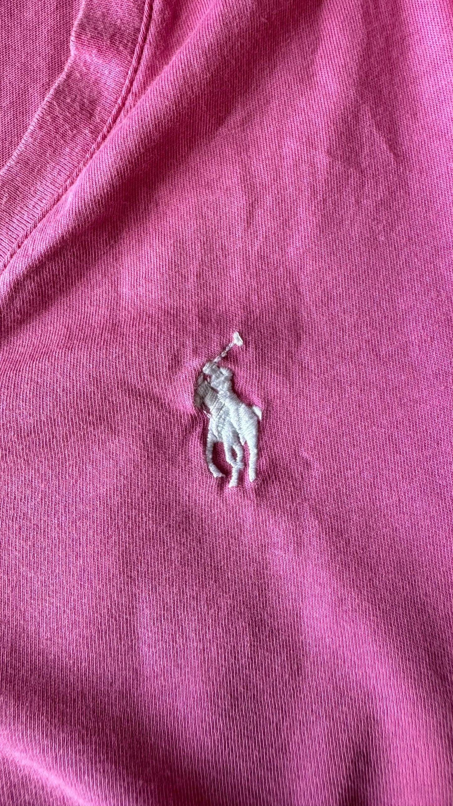 T-shirt rose col V Ralph Lauren - M
