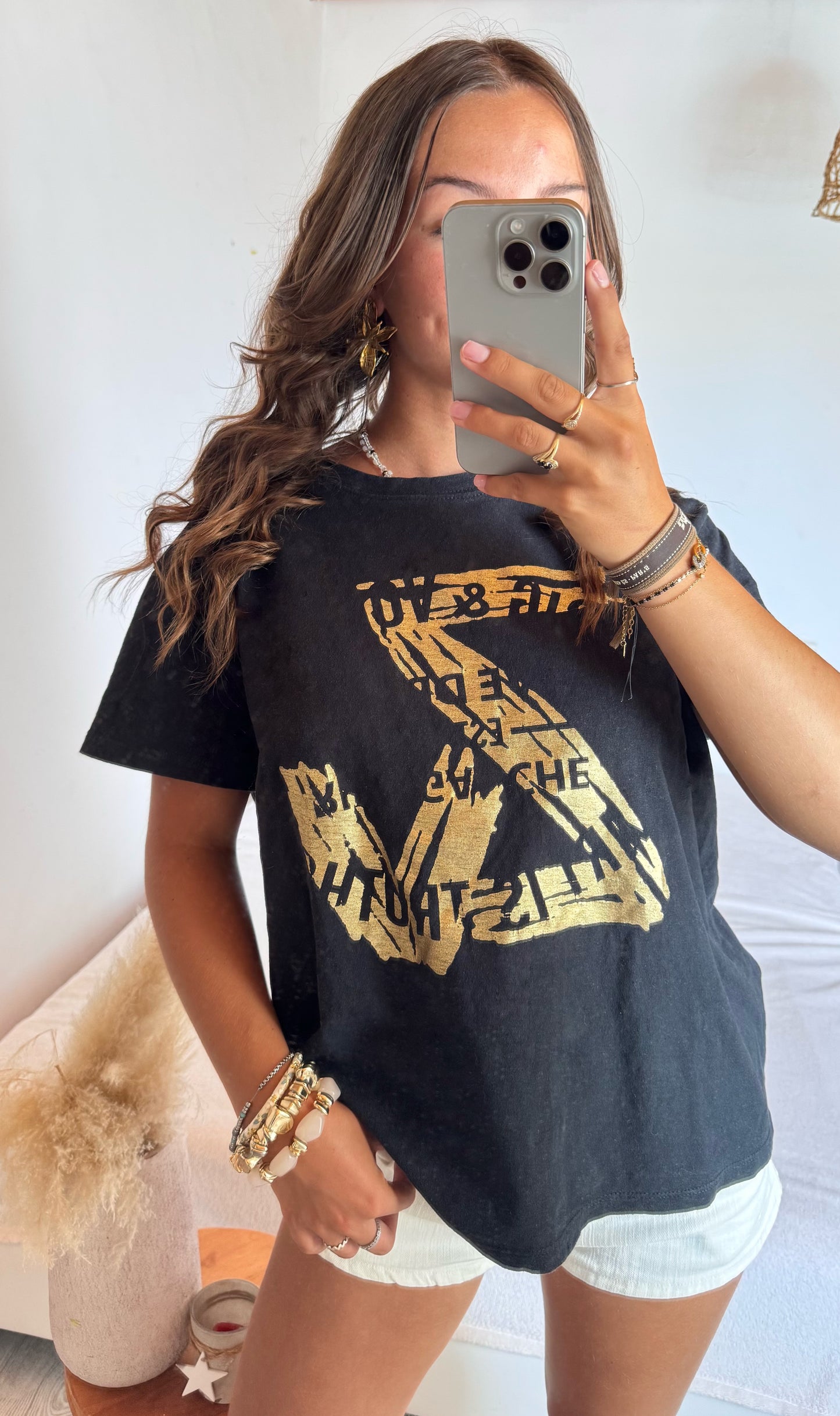 T-shirt doré Zadig & Voltaire - M/L
