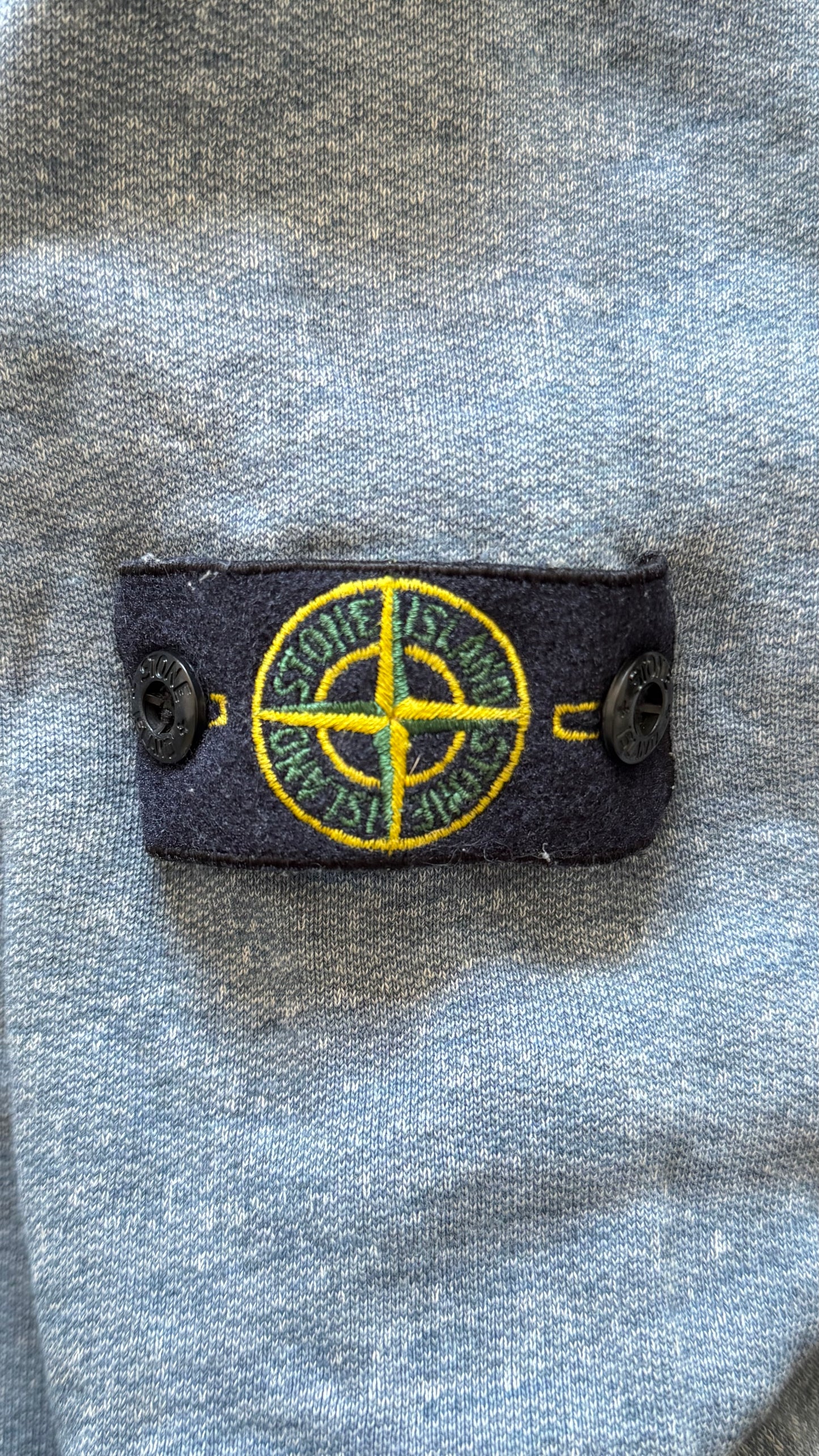 Pull Stone Island gris chiné - S
