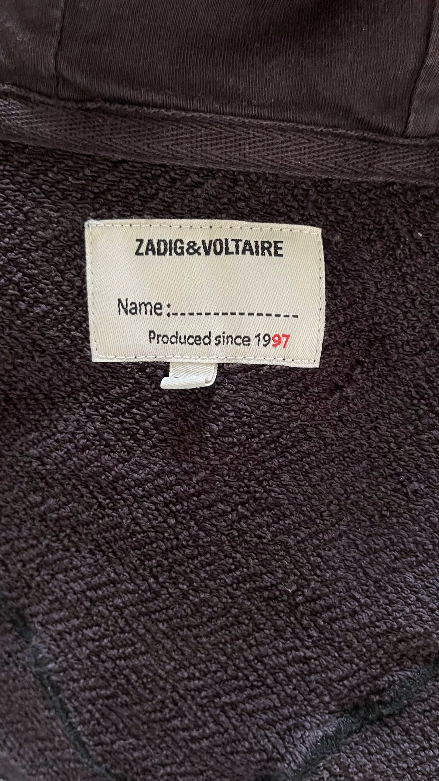 Veste a capuche noir Zadig & Voltaire - XS