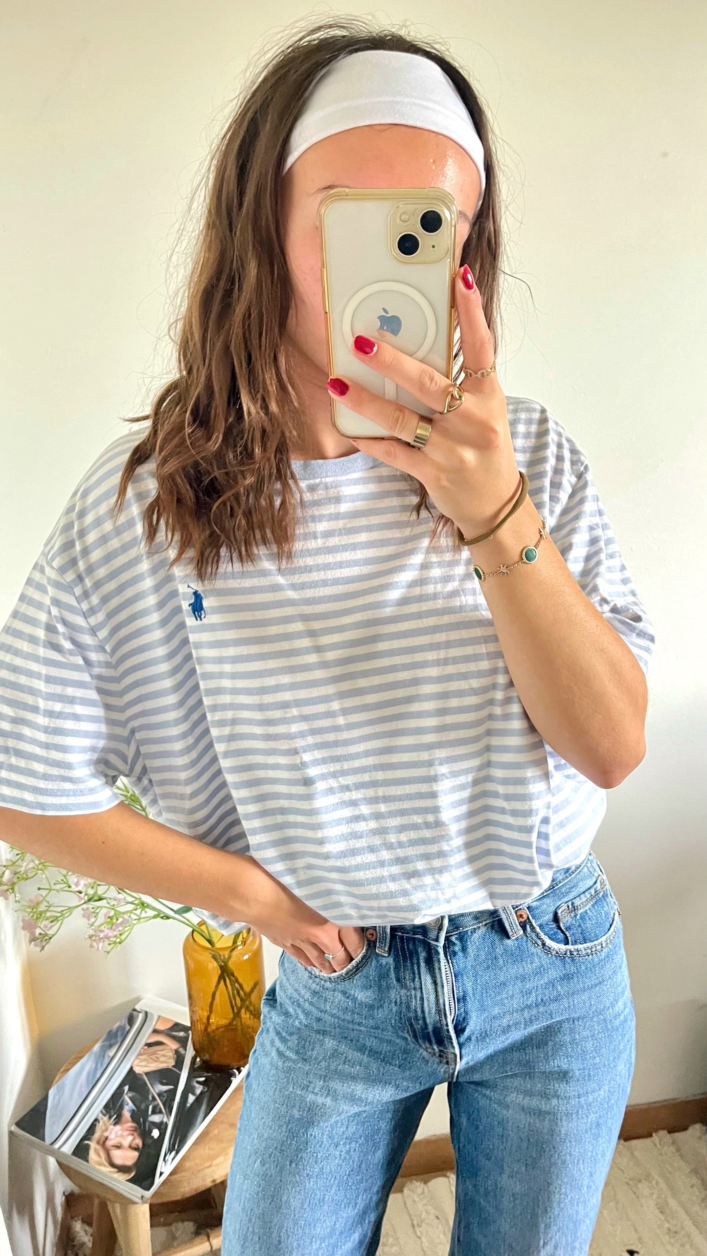 T-shirt marinière Ralph Lauren - XL femme / L homme