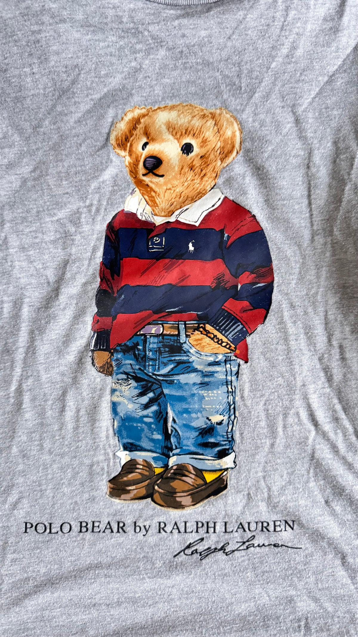 T-shirt gris nounours Ralph Lauren - S