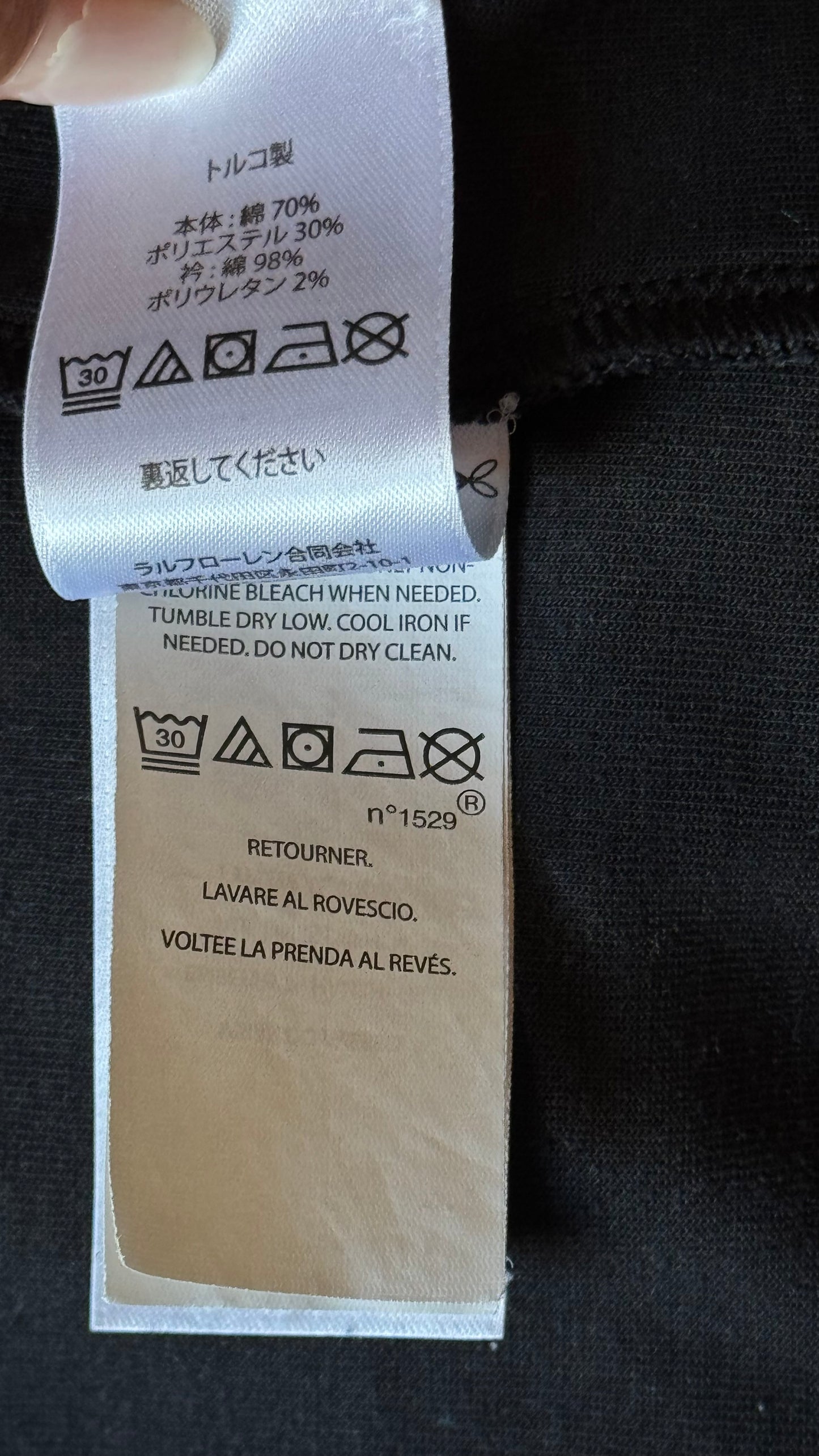 Veste à capuche noire Ralph Lauren - M unisex
