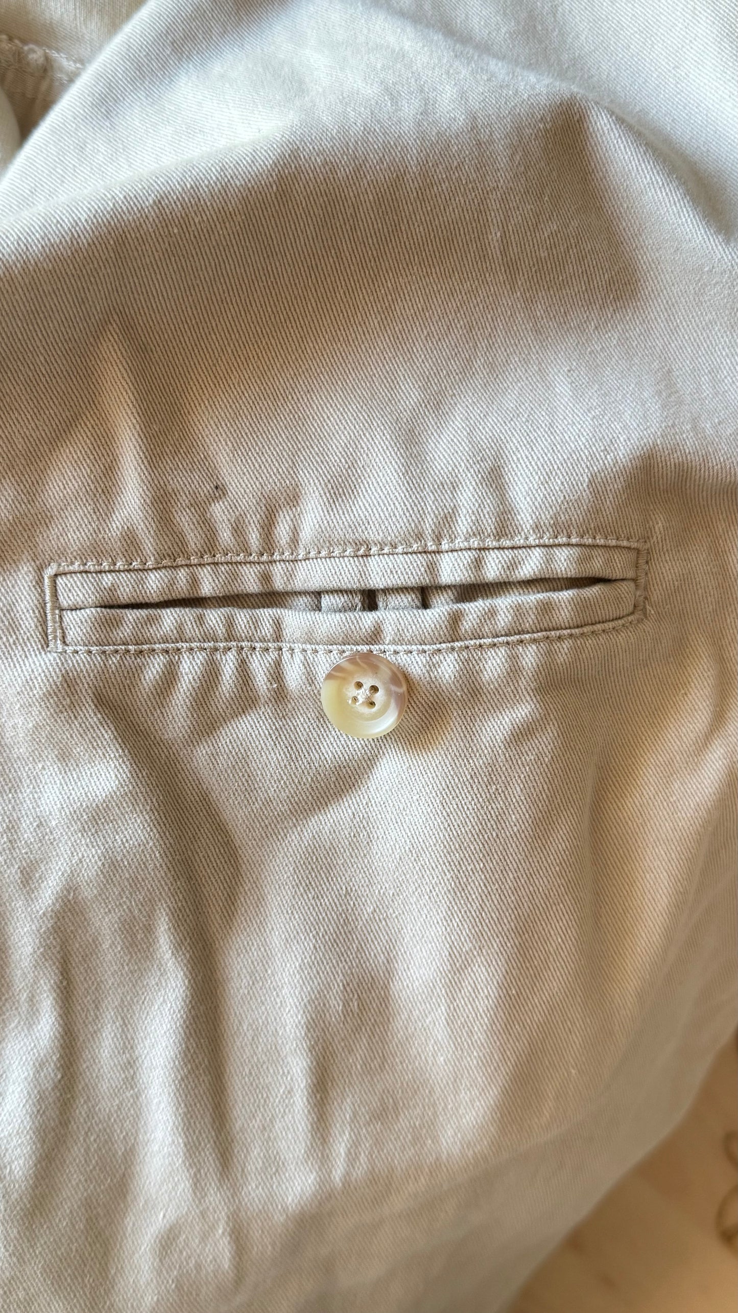Veste en toile de coton beige Ralph Lauren - S