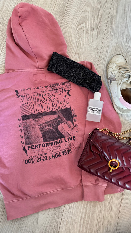 Sweat à capuche rose Zadig & Voltaire - XS