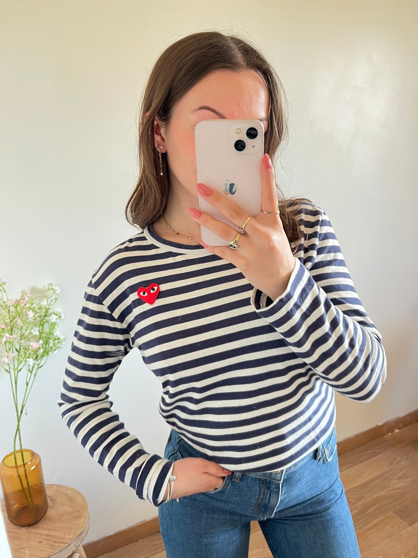 Pull marinière bleu Comme Des Garçons - S