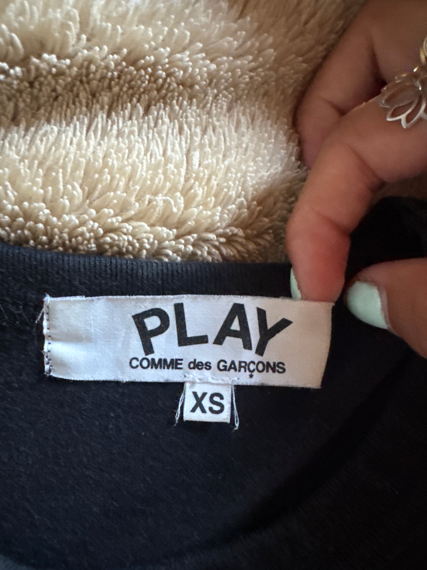 T-shirt noir Comme Des Garçons - XS