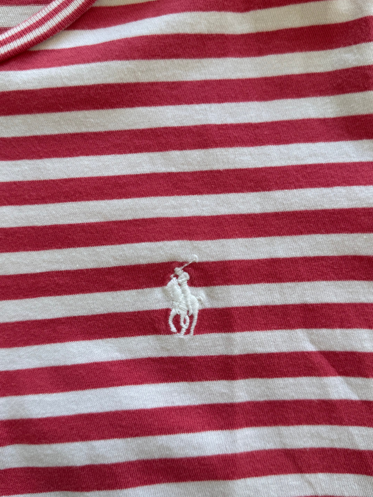 T-shirt à rayures framboise Ralph Lauren - M