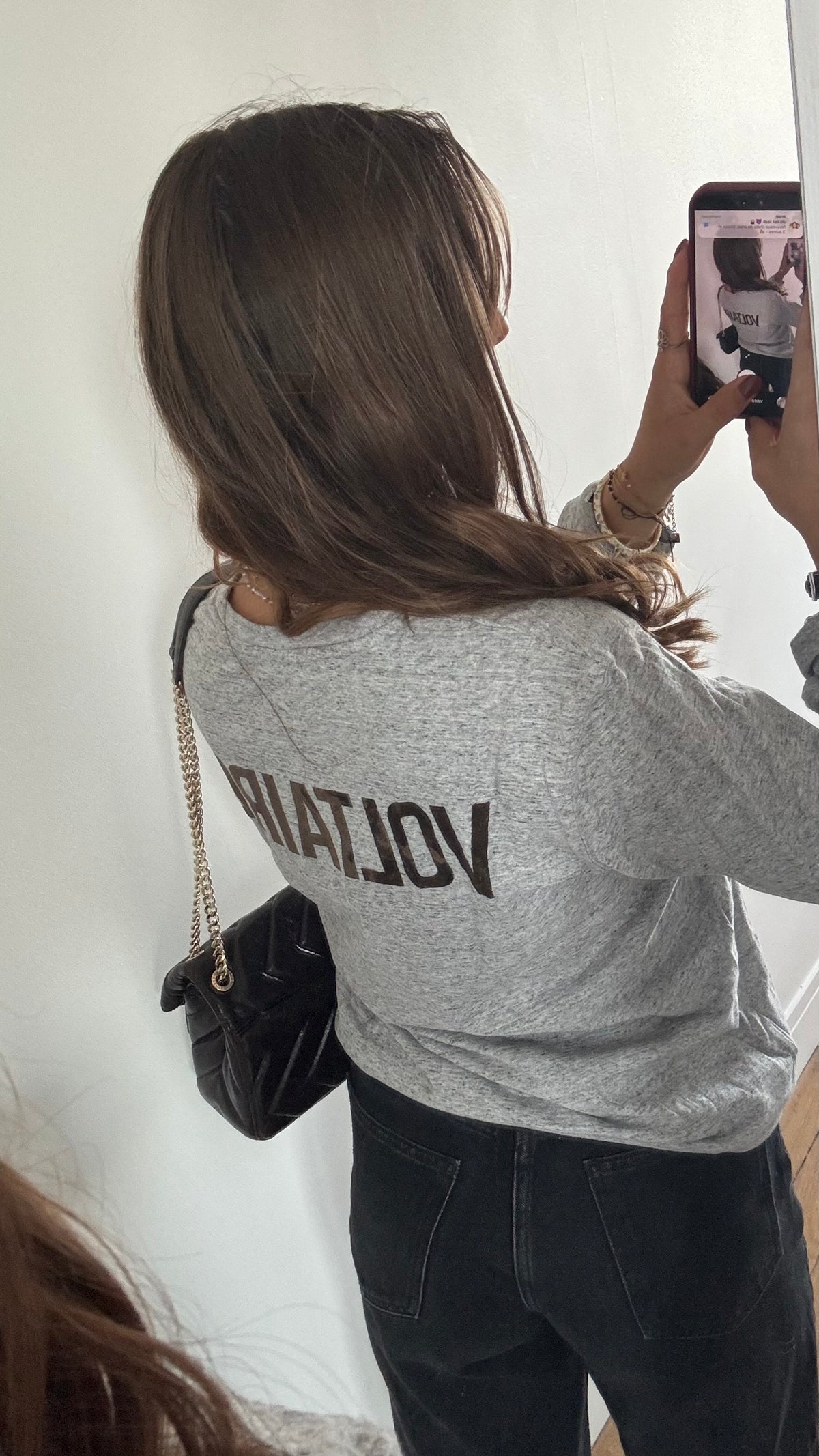T-shirt manches longues gris Zadig & Voltaire - S