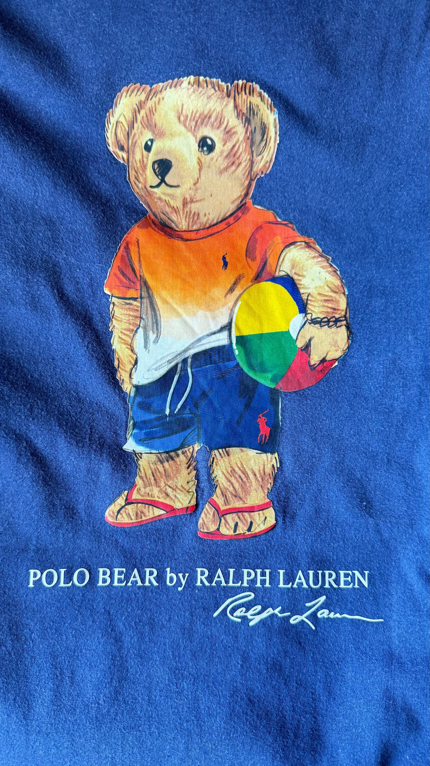 T-shirt nounours bleu marine Ralph Lauren - M
