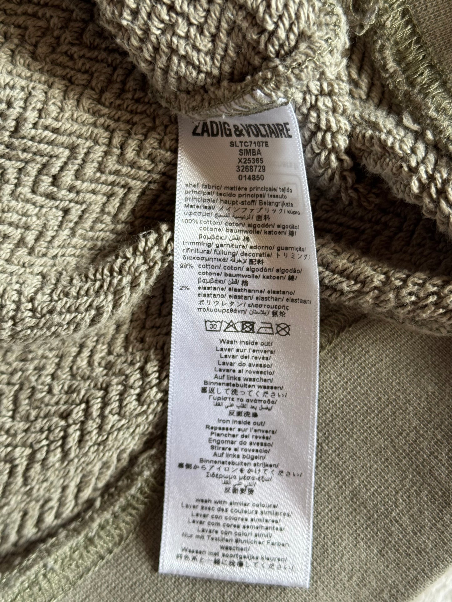 Sweat kaki Zadig & Voltaire - S