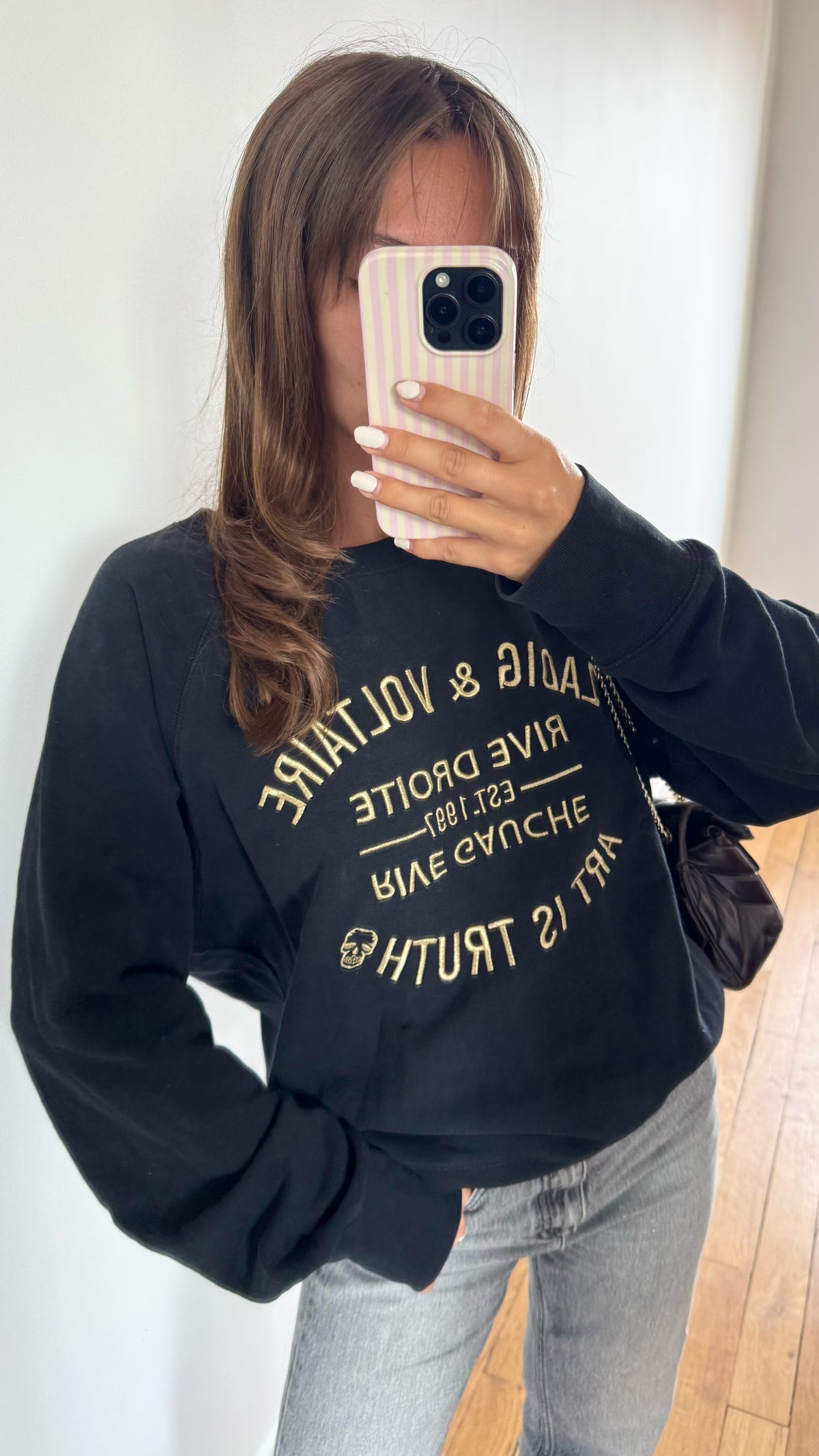 Sweat noir et doré Zadig & Voltaire - L