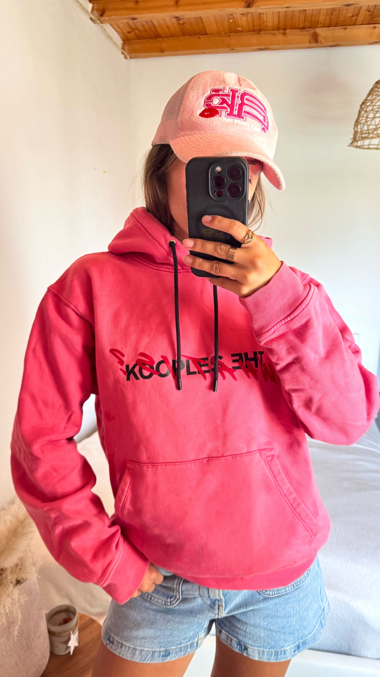 Sweat à capuche rose The Kooples - M