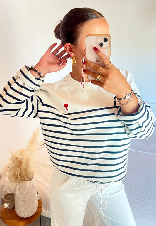 Pull marinière Ami Paris - L femme / M homme
