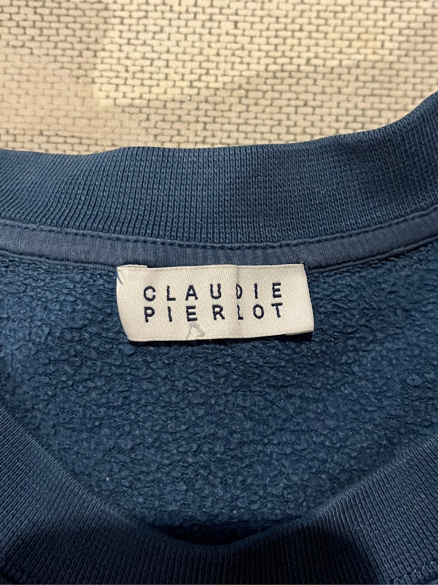 Pull col rond bleu Claudie Pierlot -  S