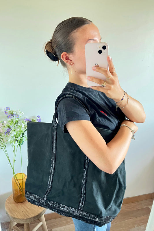 Grand sac cabas Vanessa Bruno noir