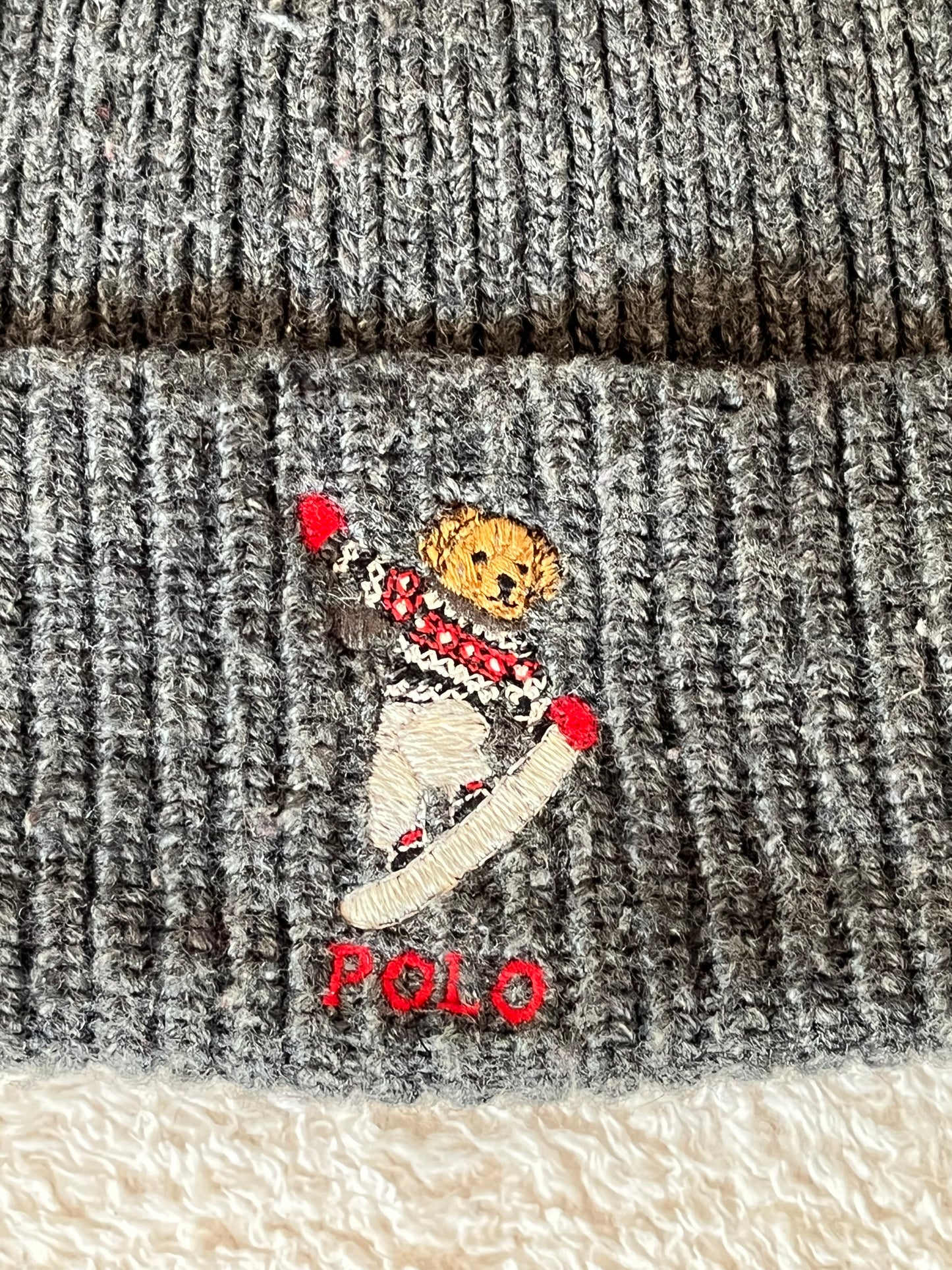 Bonnet en laine nounours Ralph Lauren