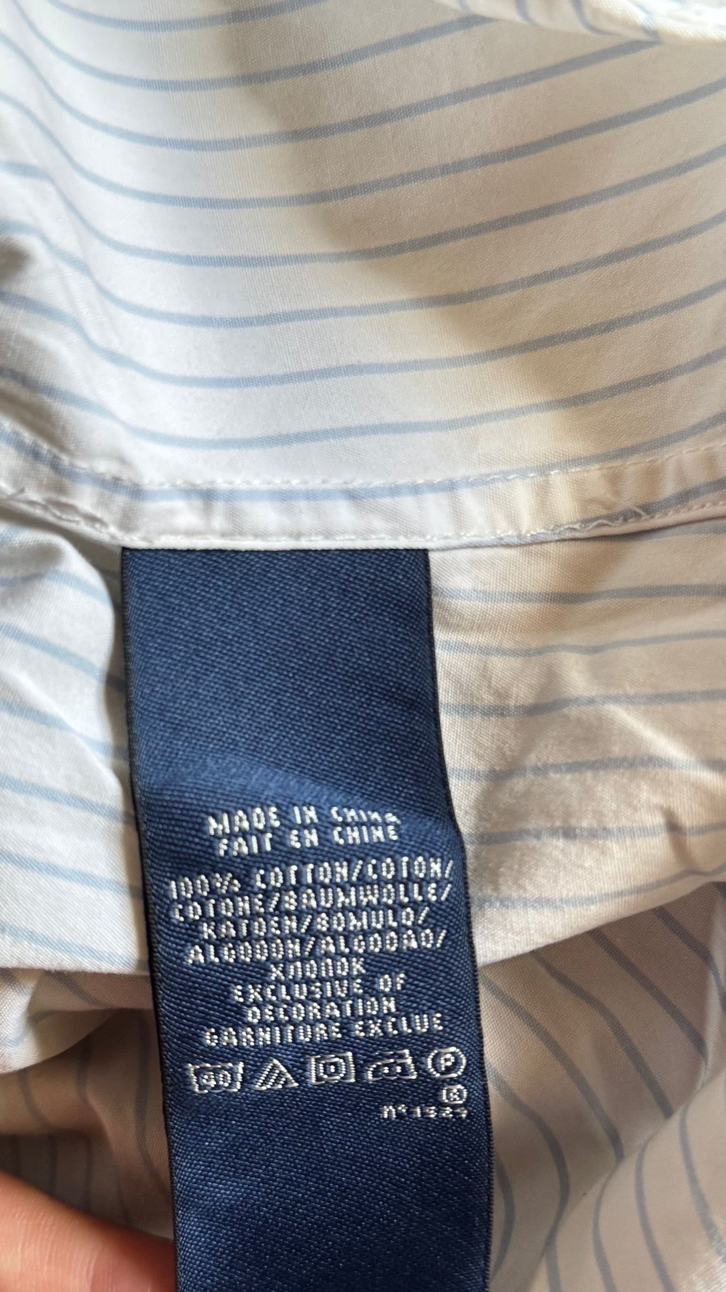 Chemise blanche rayée Ralph Lauren - S
