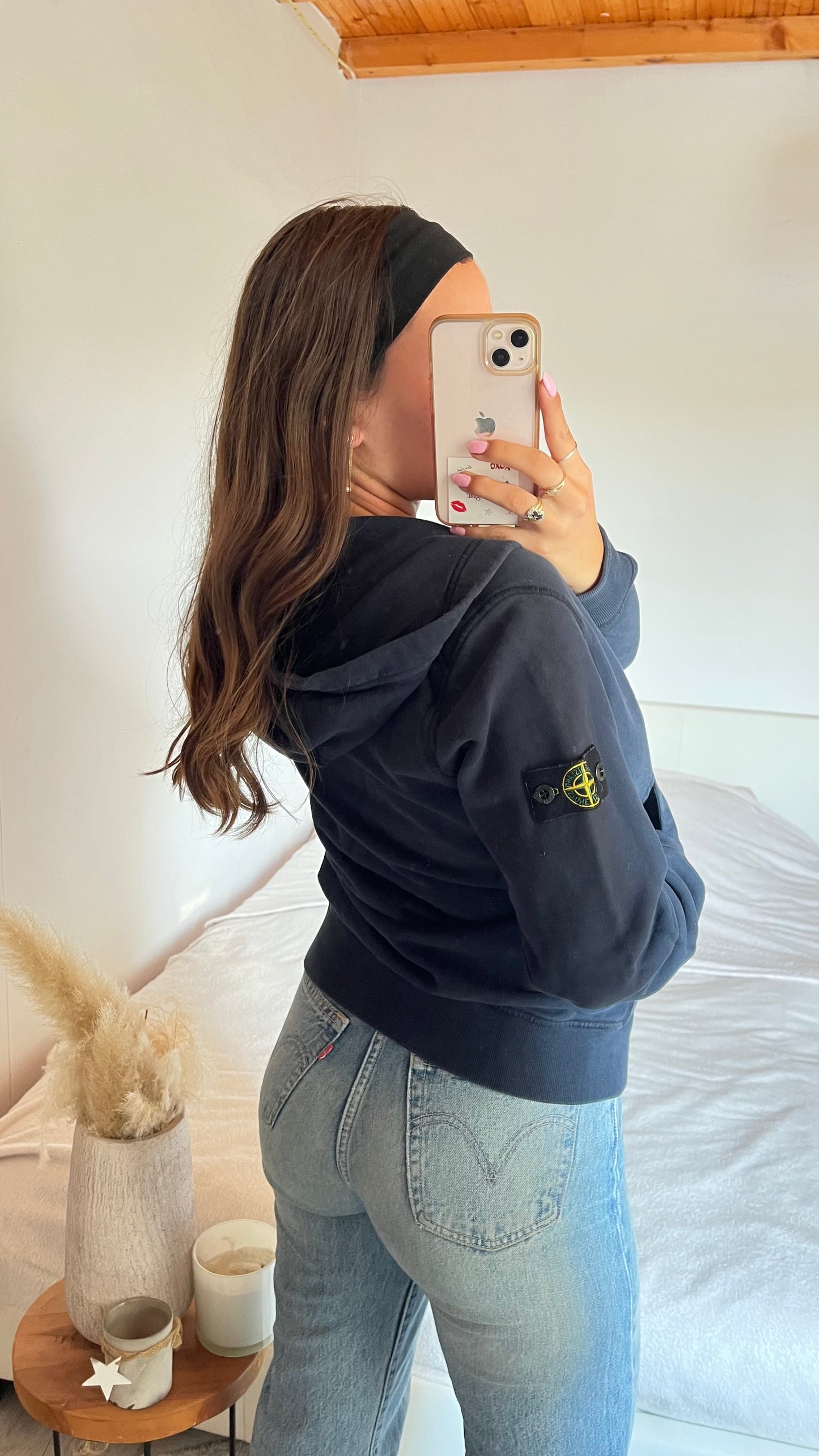 Veste à capuche marine Stone Island - S