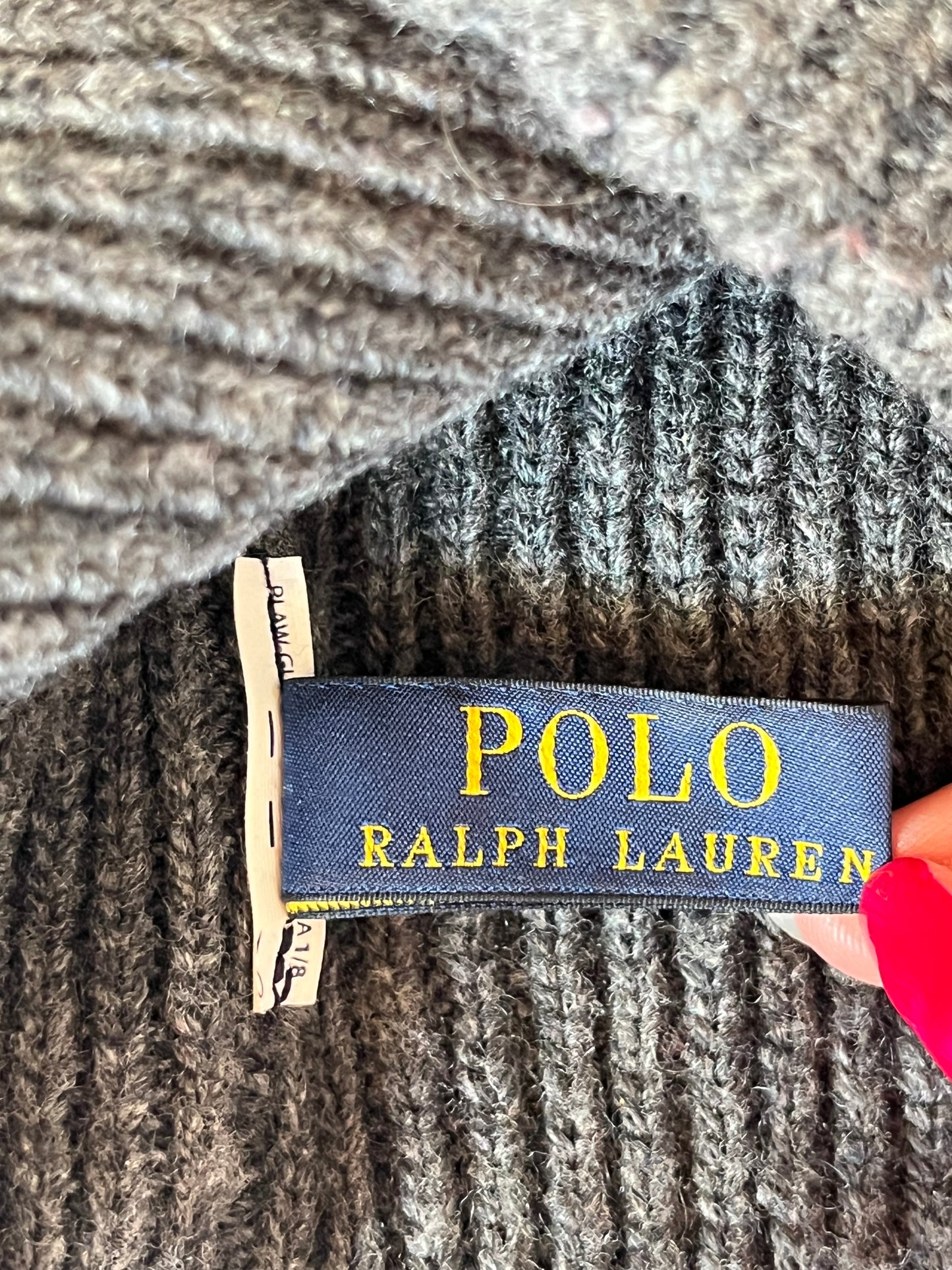 Bonnet en laine nounours Ralph Lauren
